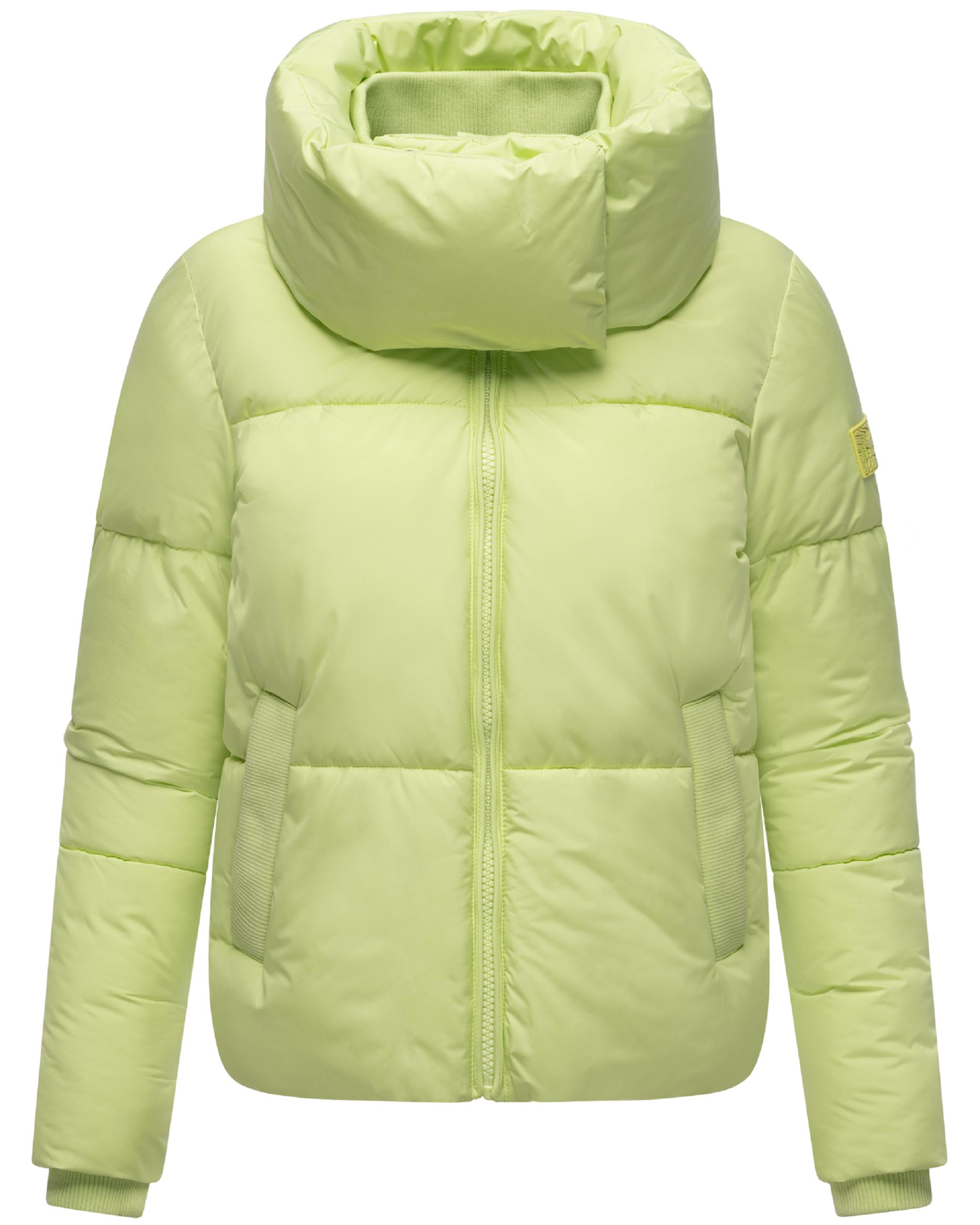 Winter Steppjacke mit hohem Kragen "Traumelfe 14" Pastell Lime
