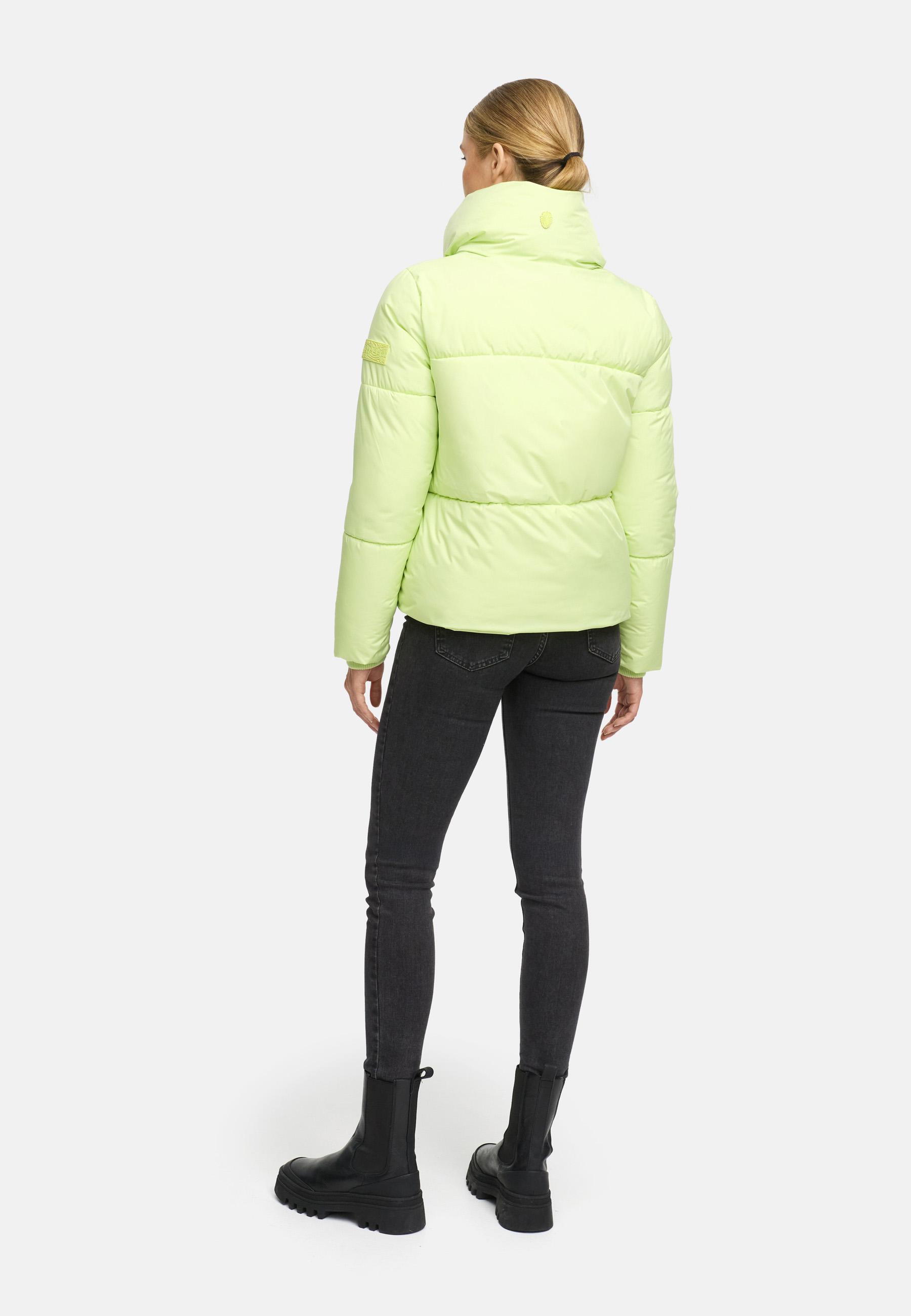 Winter Steppjacke mit hohem Kragen "Traumelfe 14" Pastell Lime