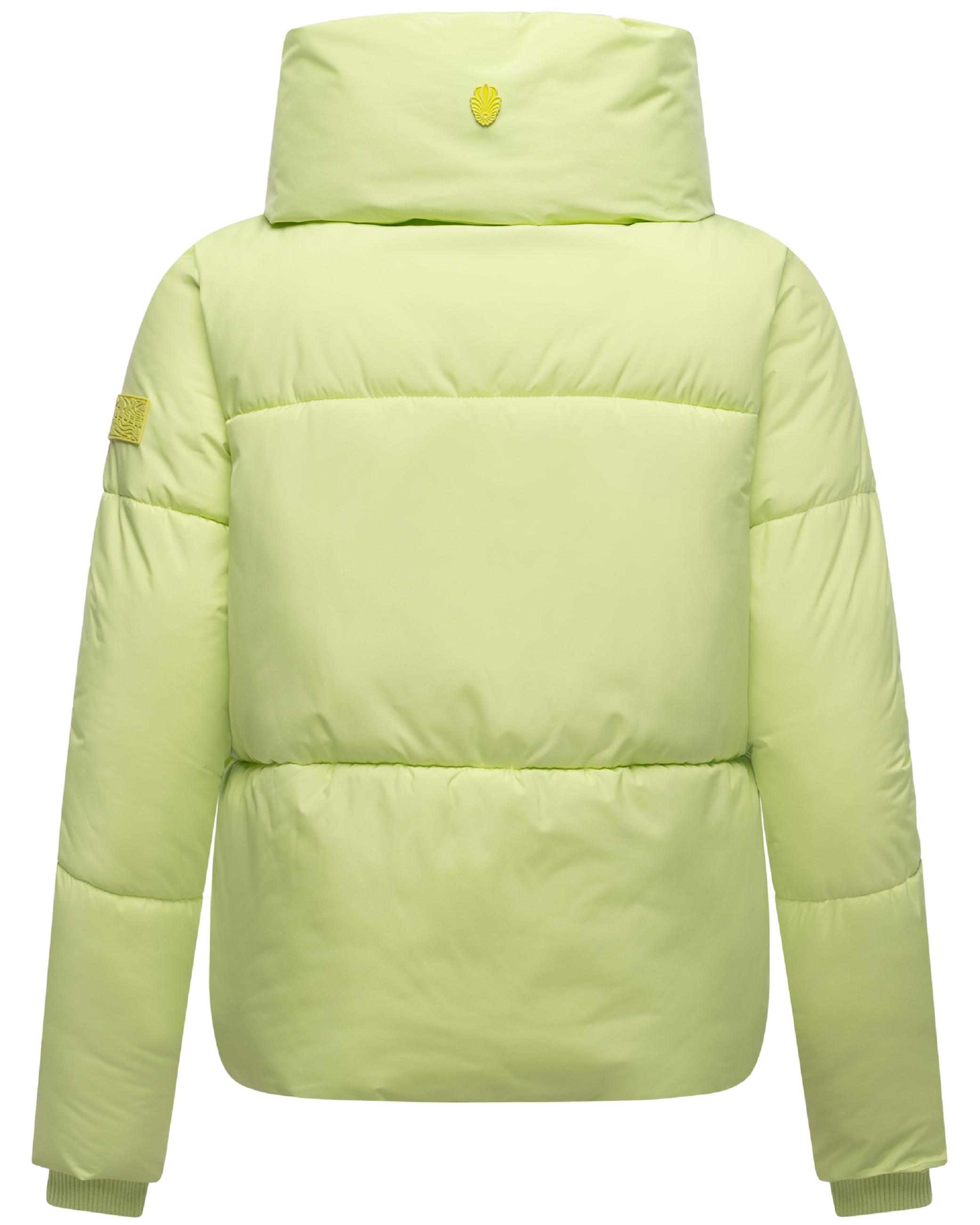 Winter Steppjacke mit hohem Kragen "Traumelfe 14" Pastell Lime