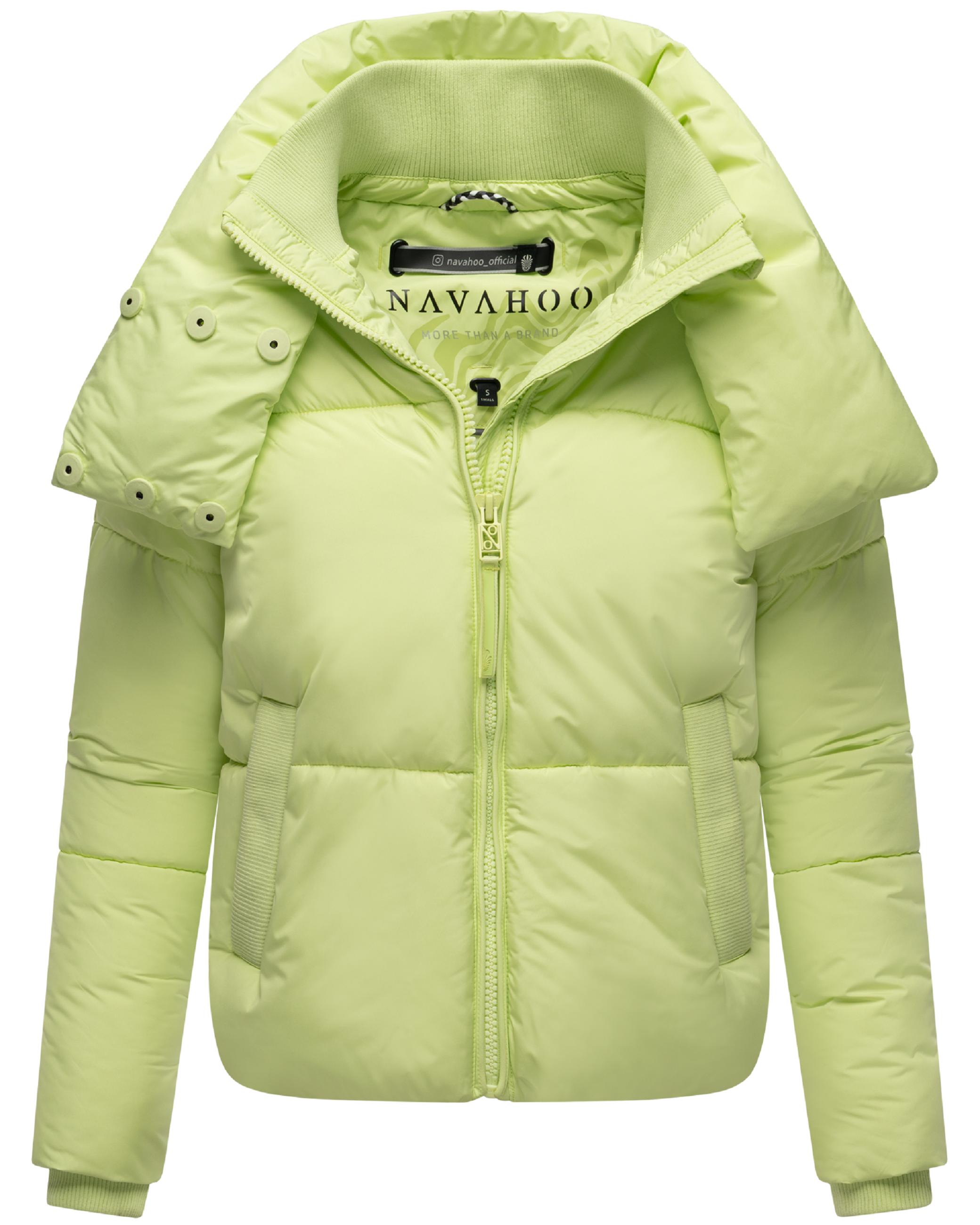 Winter Steppjacke mit hohem Kragen "Traumelfe 14" Pastell Lime