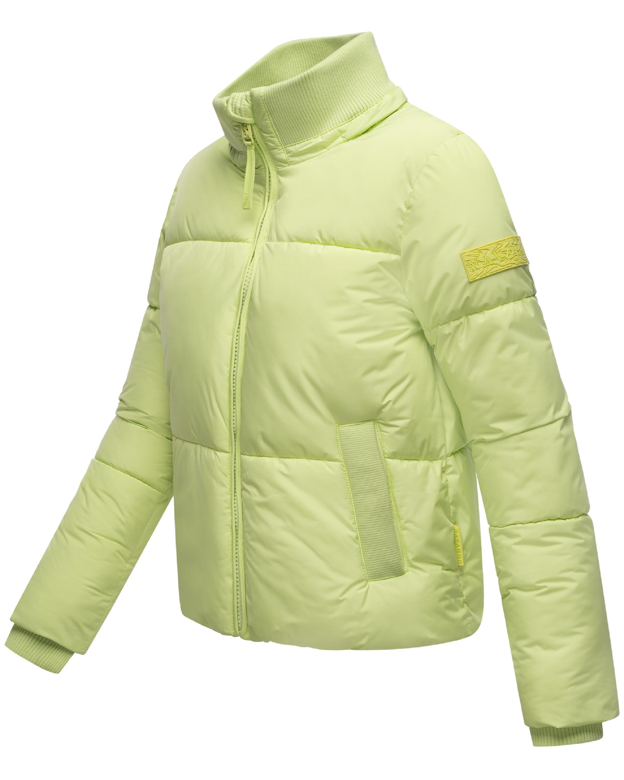 Winter Steppjacke mit hohem Kragen "Traumelfe 14" Pastell Lime