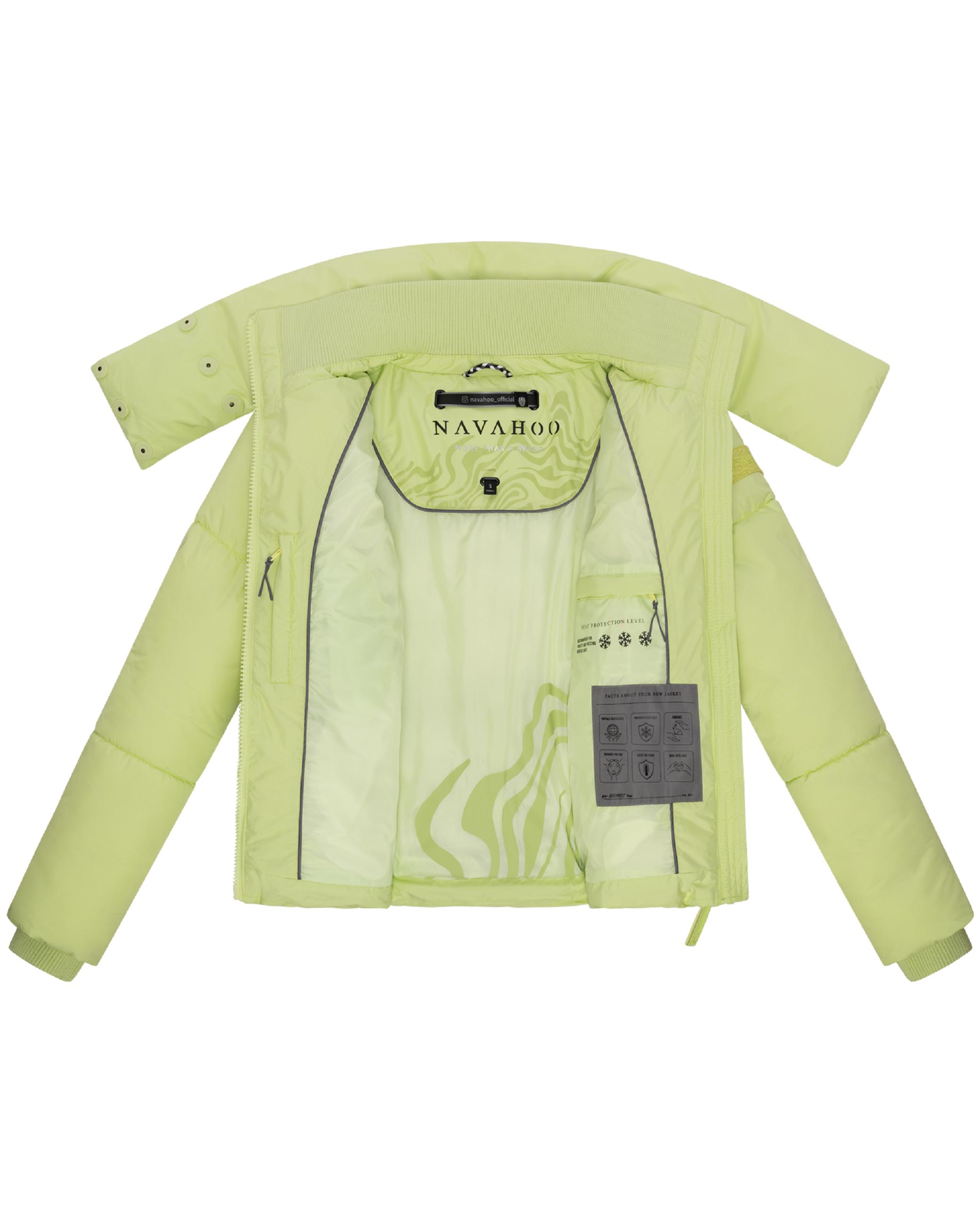 Winter Steppjacke mit hohem Kragen "Traumelfe 14" Pastell Lime