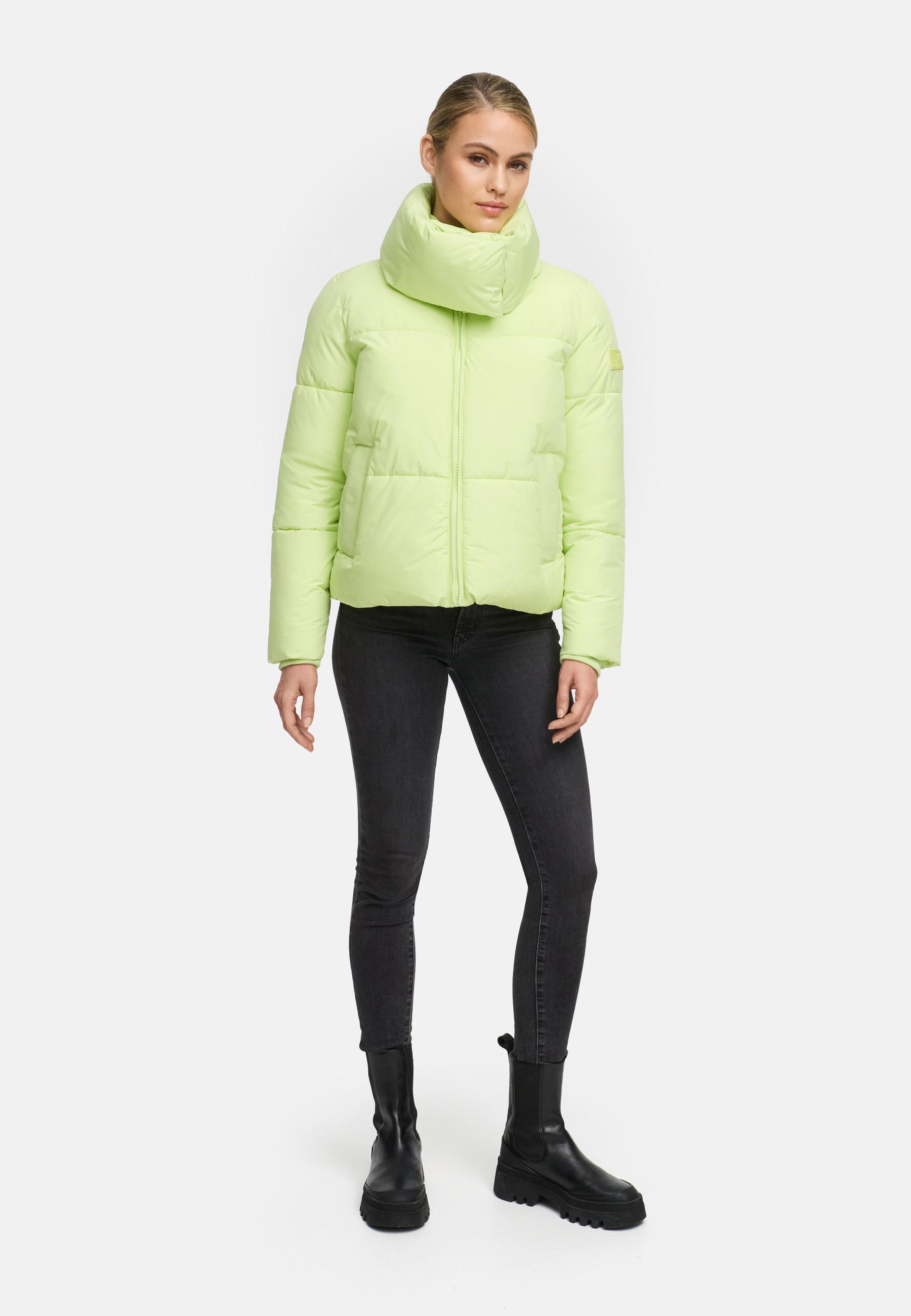 Winter Steppjacke mit hohem Kragen "Traumelfe 14" Pastell Lime
