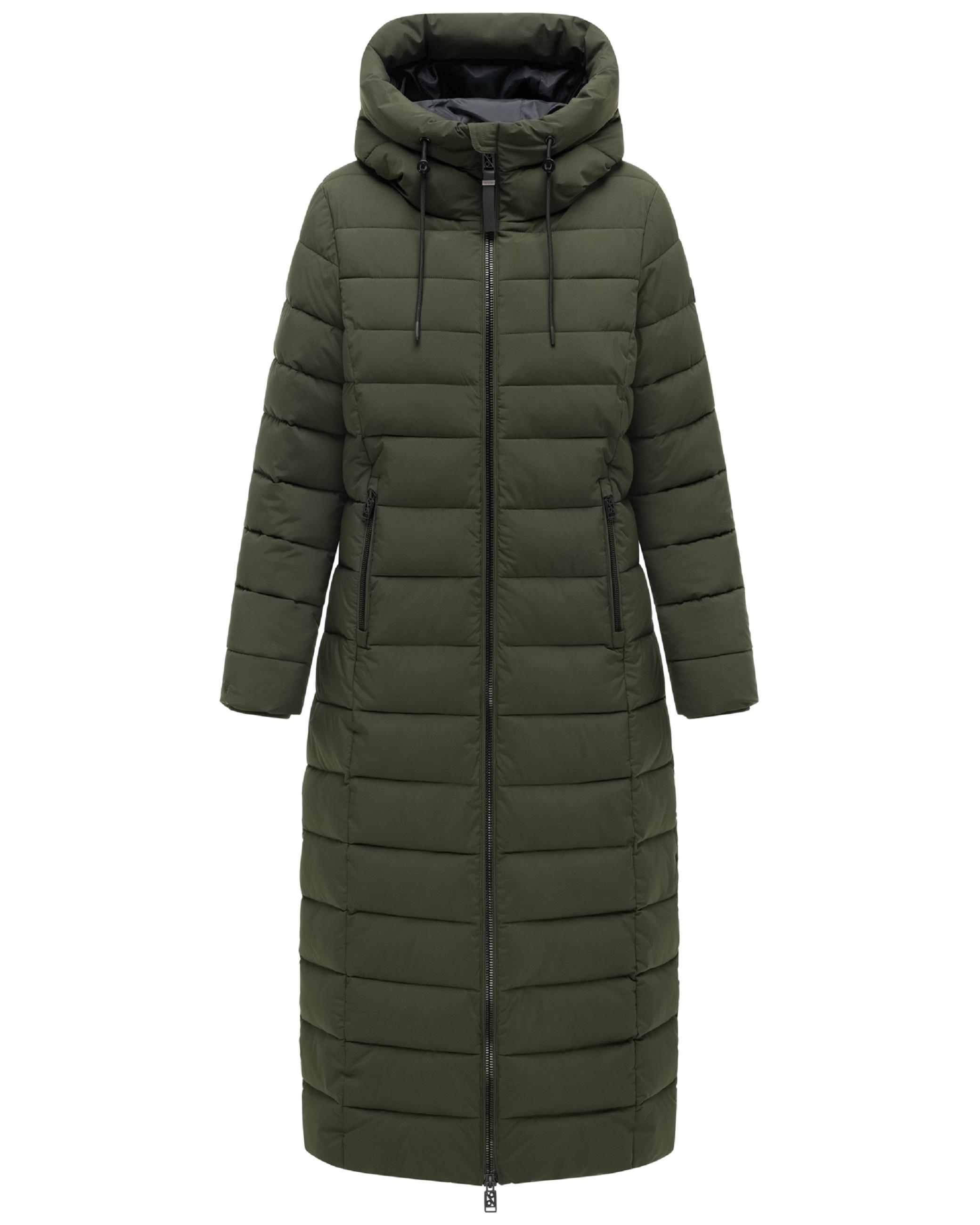 Steppmantel "Vanillawolke 14" Dark Olive