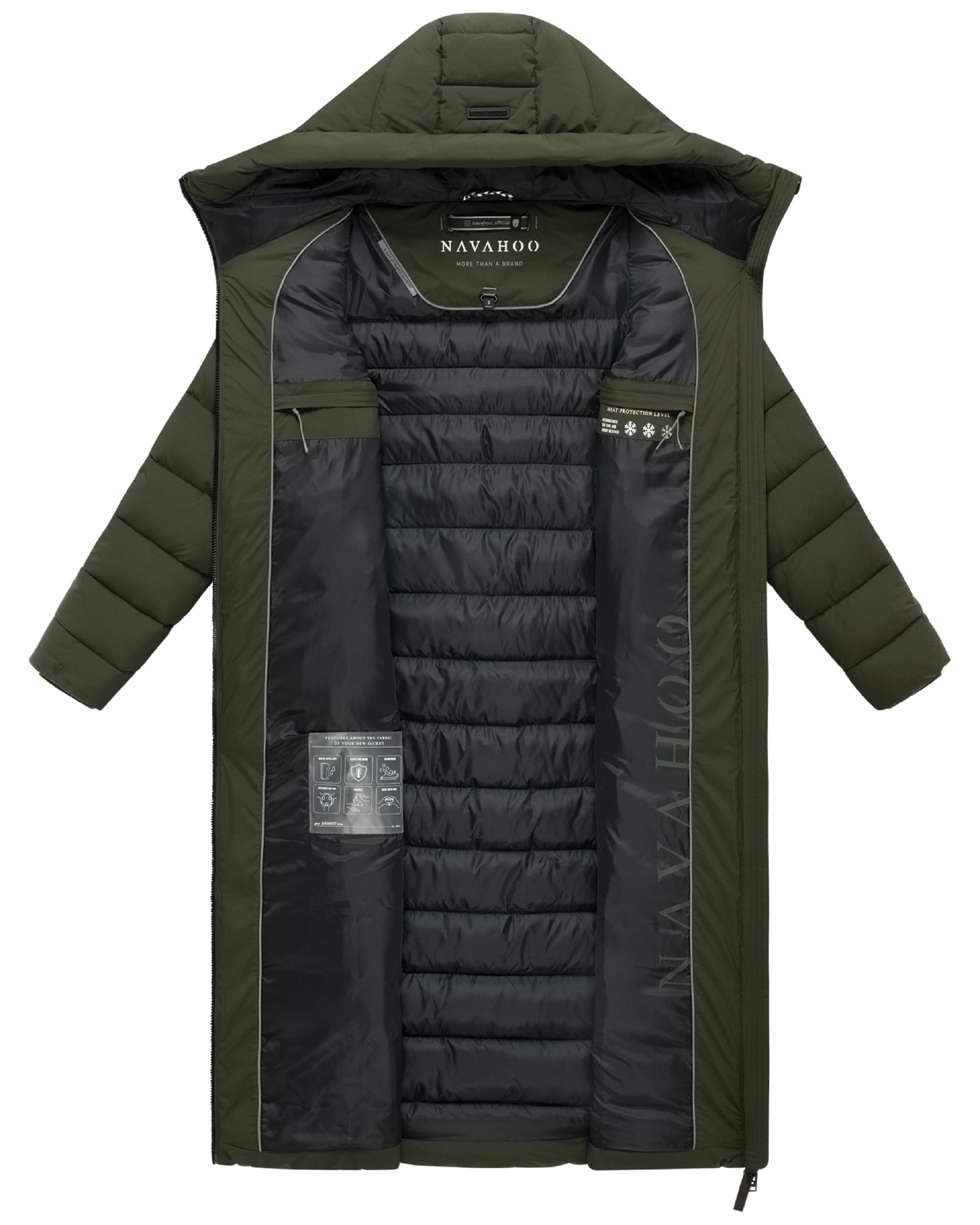 Steppmantel "Vanillawolke 14" Dark Olive