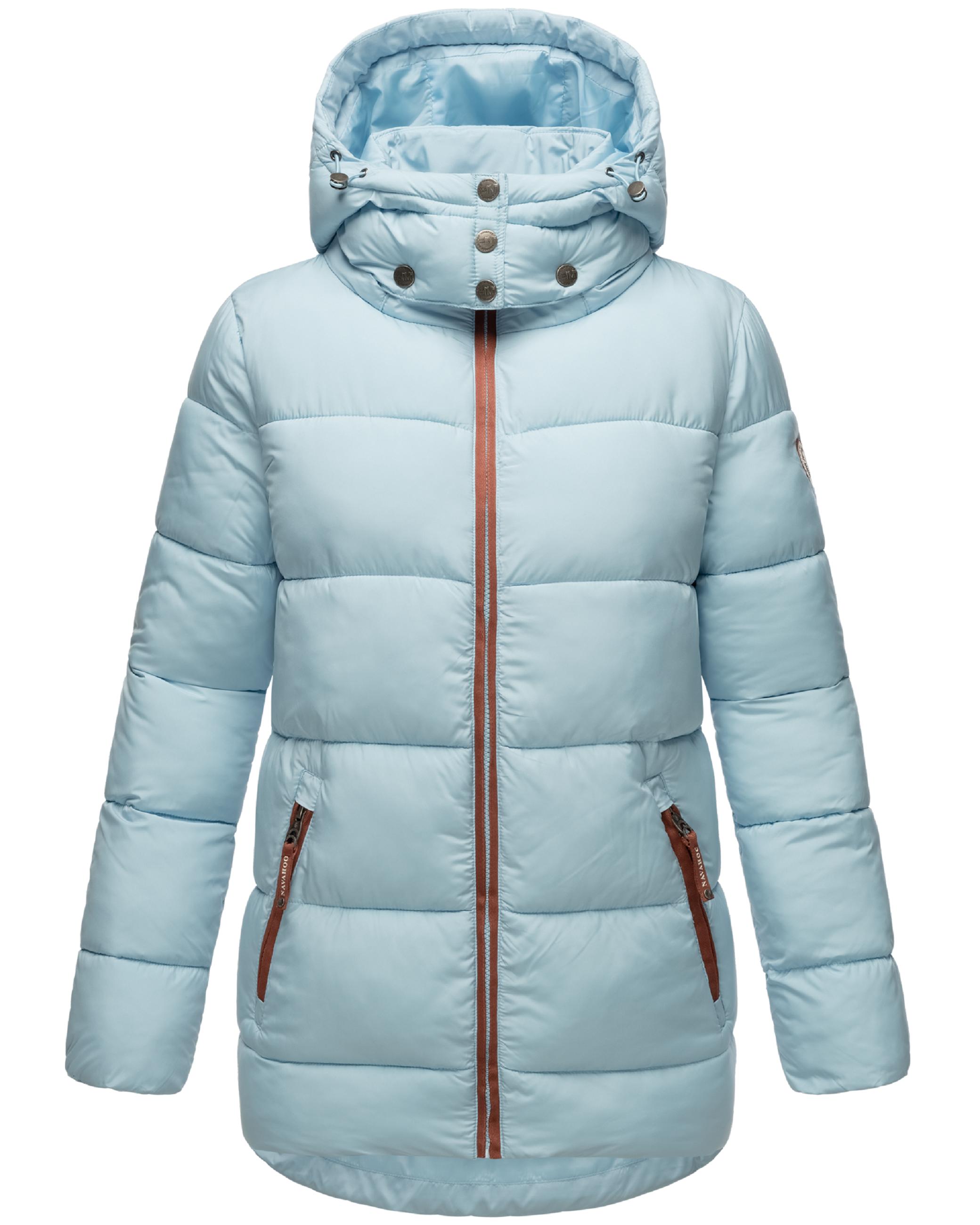 Steppjacke mit Kapuze "Wattewölkchen" Baby Blue