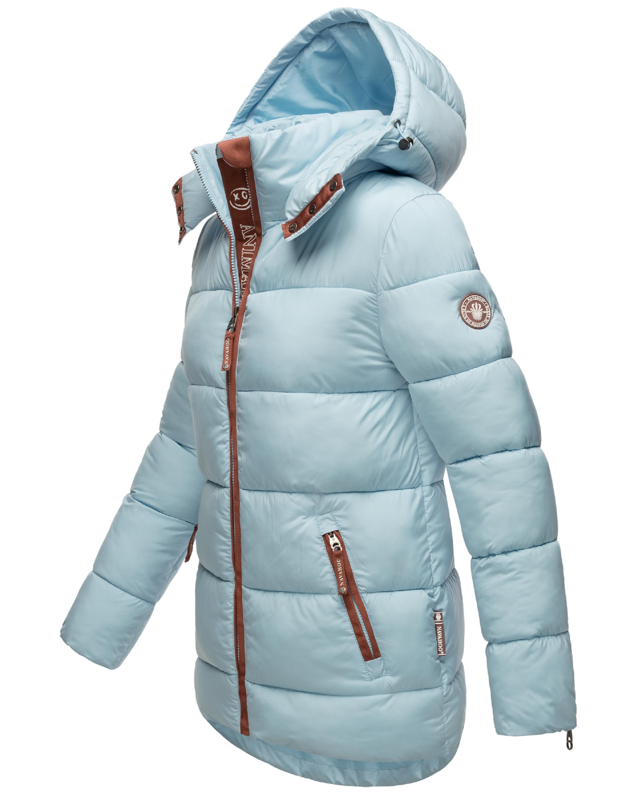 Steppjacke mit Kapuze "Wattewölkchen" Baby Blue