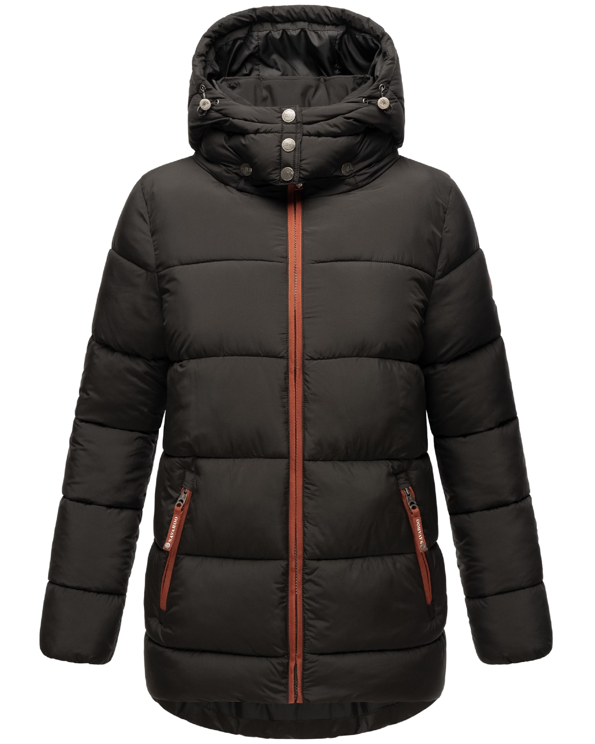 Steppjacke mit Kapuze "Wattewölkchen" Black