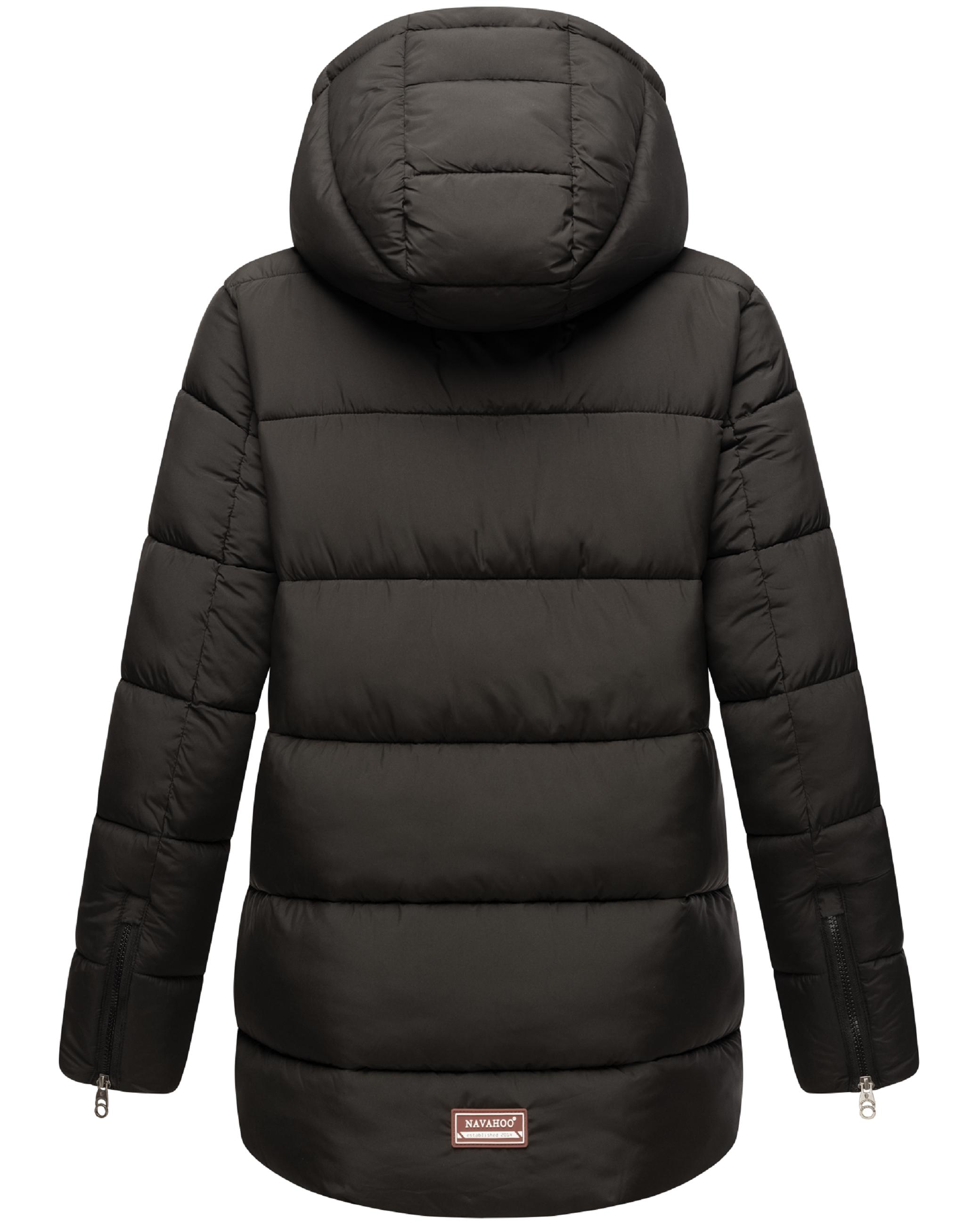 Steppjacke mit Kapuze "Wattewölkchen" Black