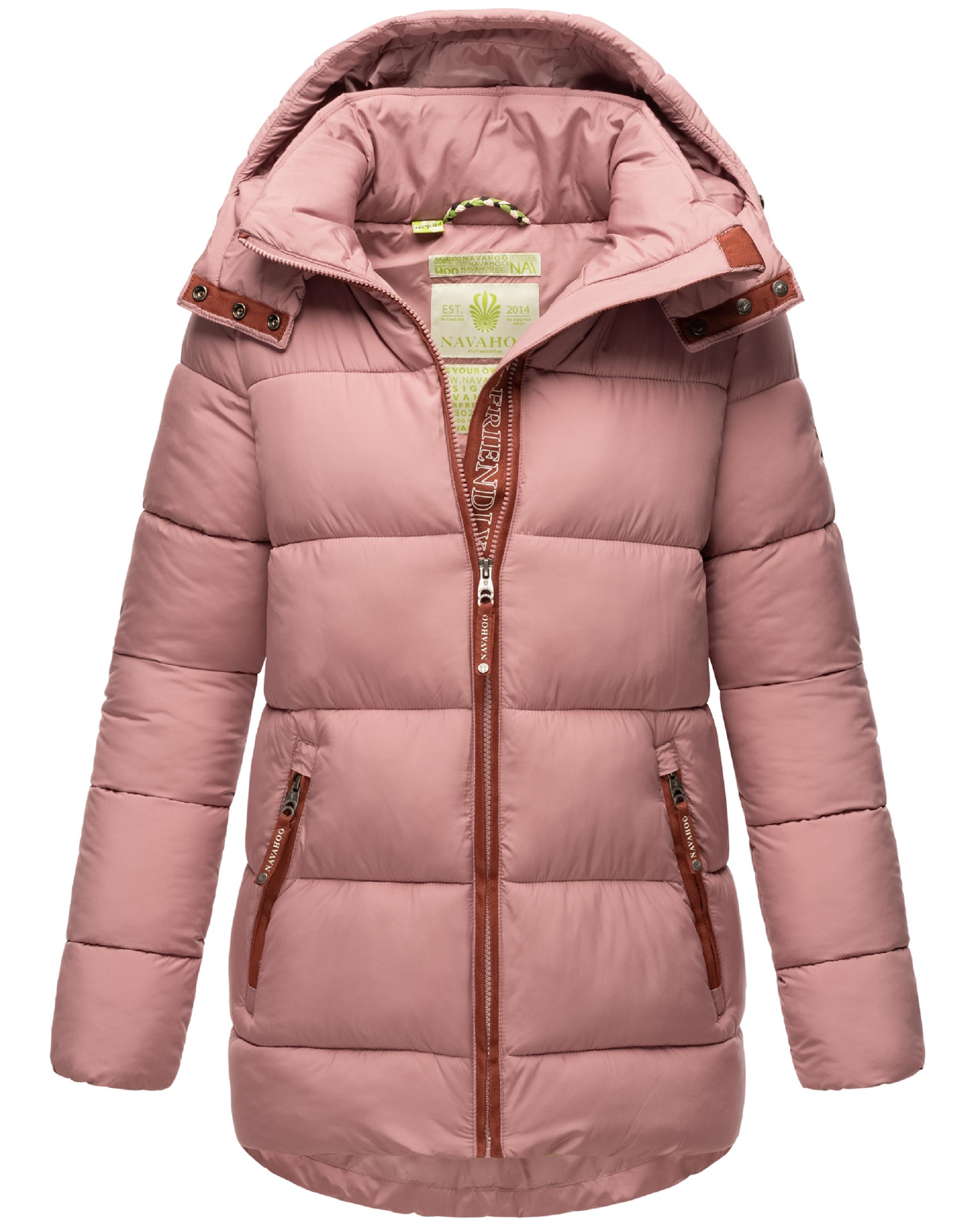 Steppjacke mit Kapuze "Wattewölkchen" Dark Rose