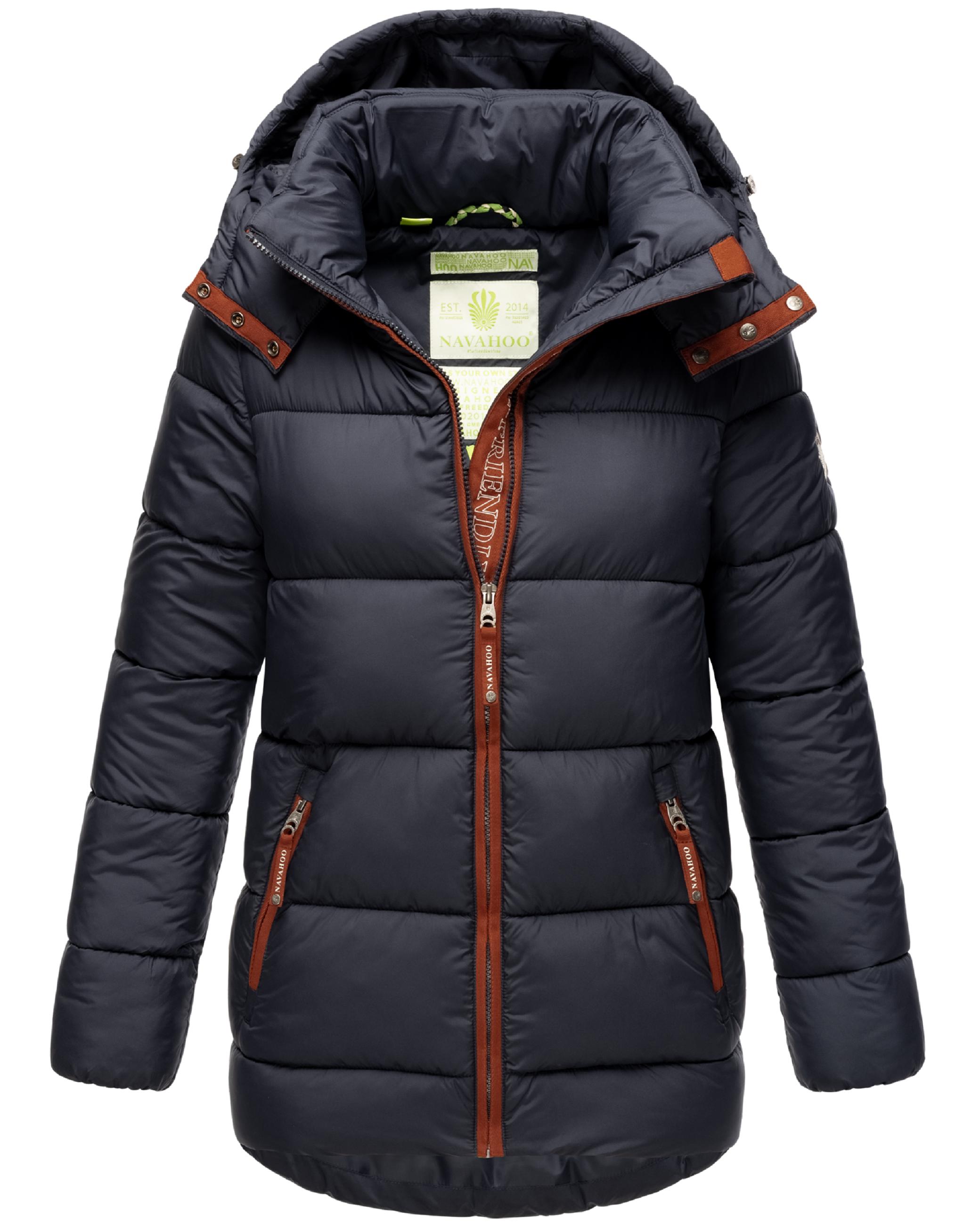 Steppjacke mit Kapuze "Wattewölkchen" Navy