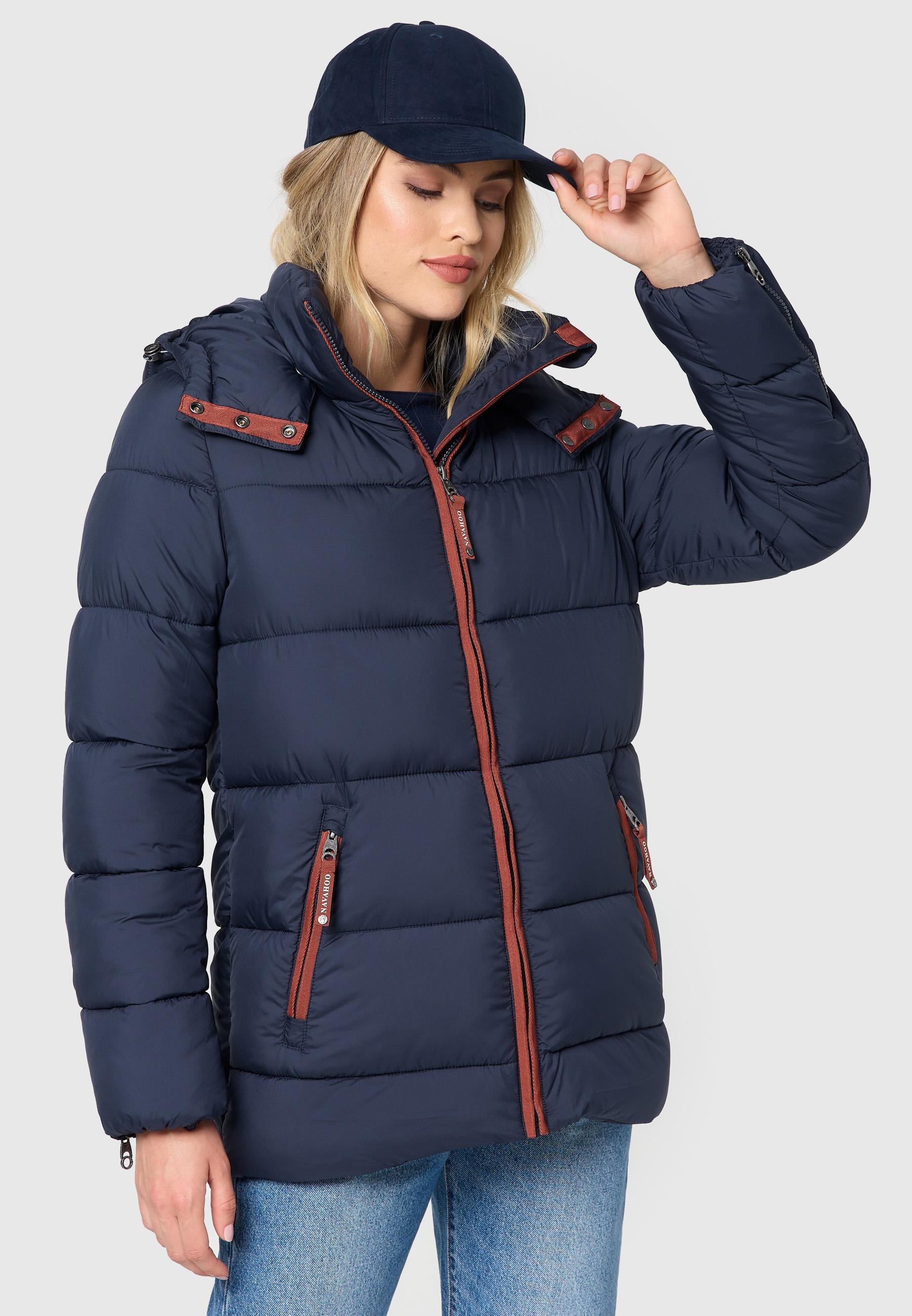 Steppjacke mit Kapuze "Wattewölkchen" Navy