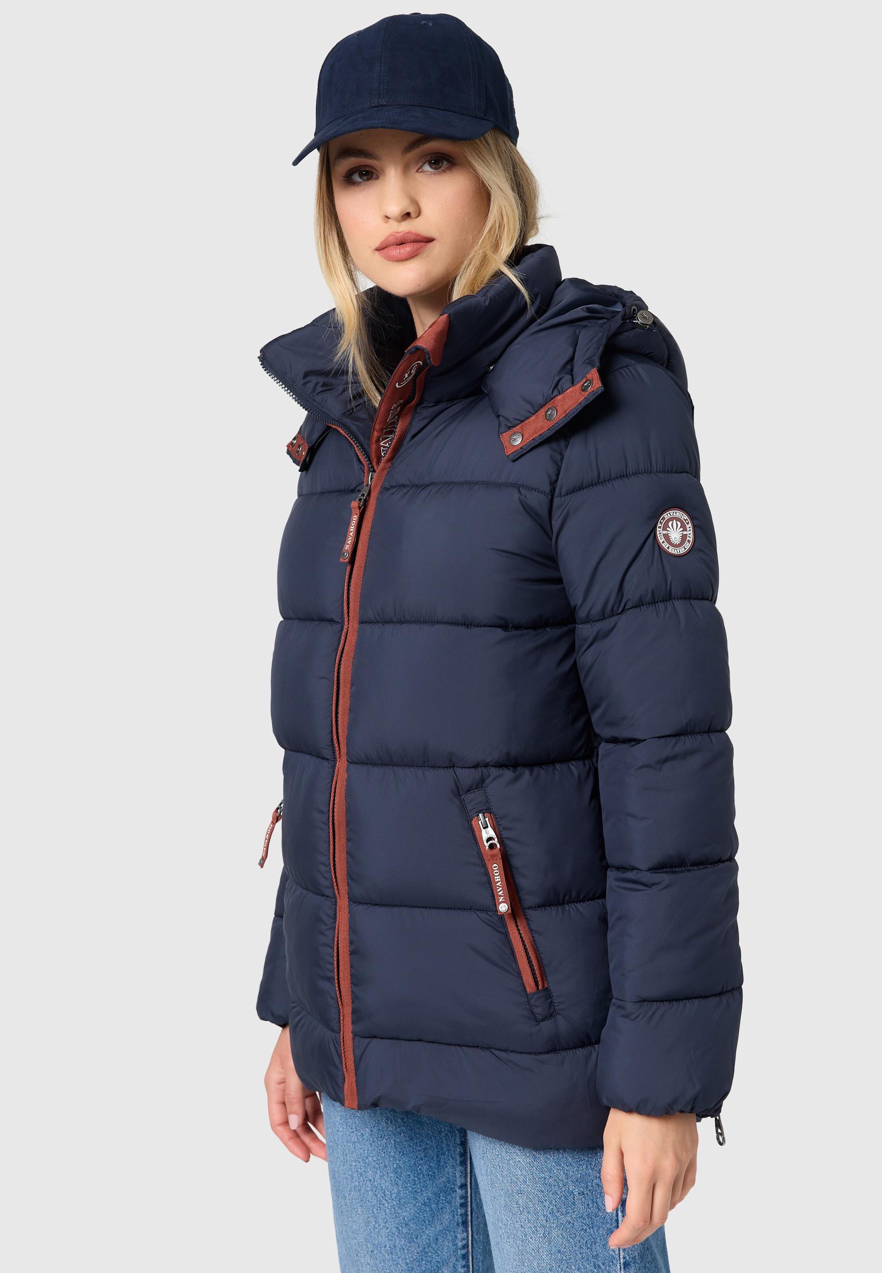 Steppjacke mit Kapuze "Wattewölkchen" Navy