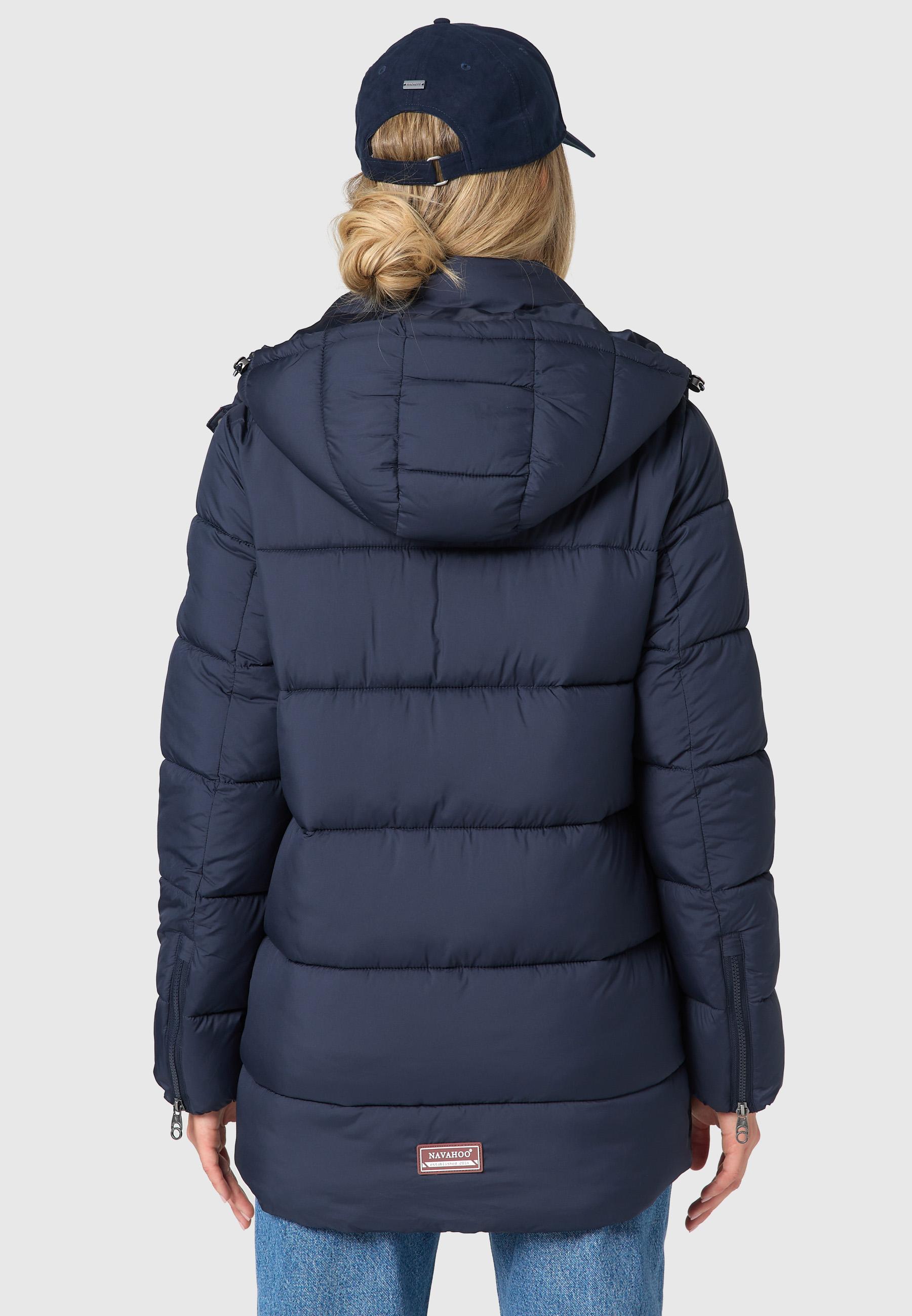 Steppjacke mit Kapuze "Wattewölkchen" Navy