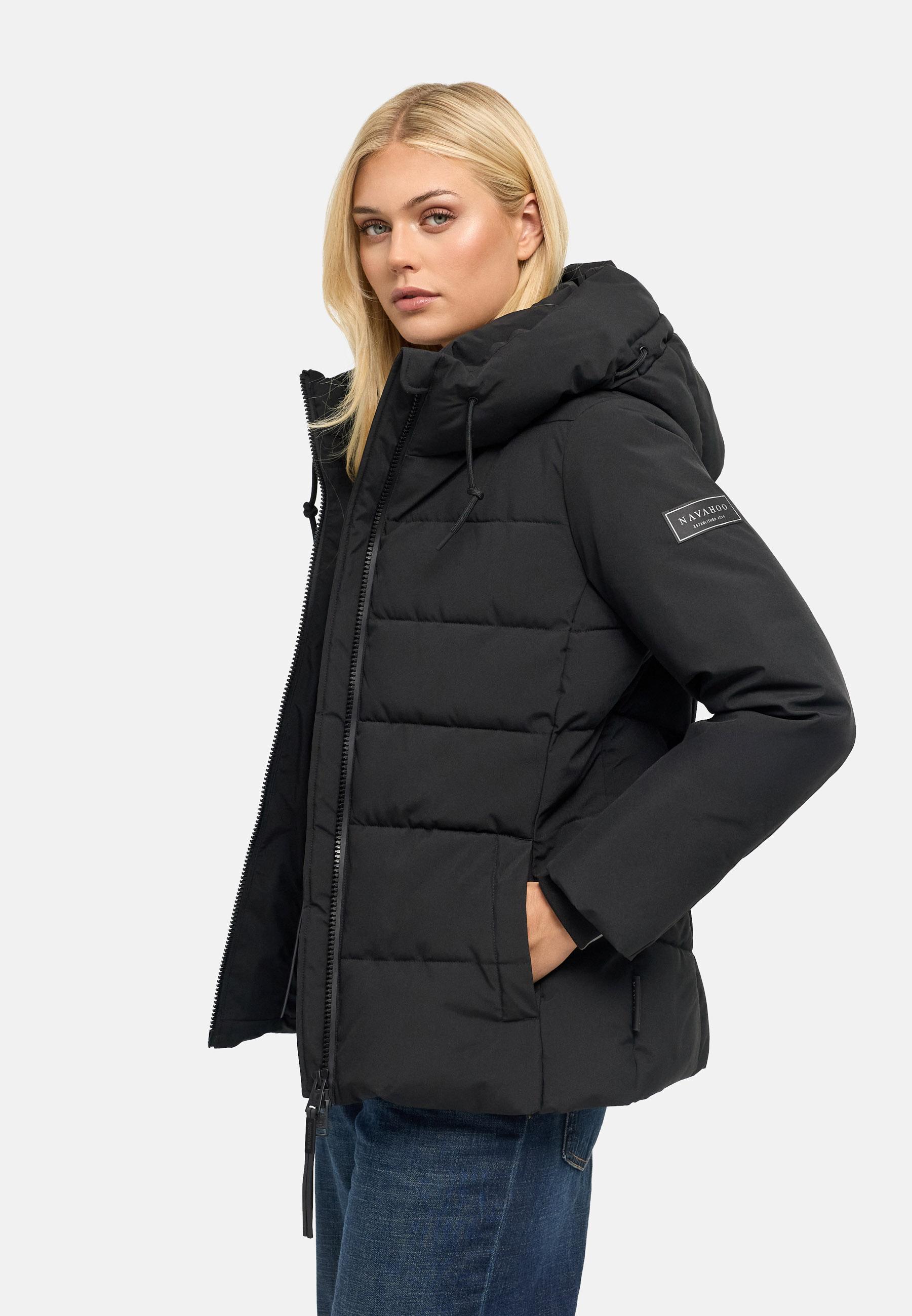 Steppjacke mit Taillengürtel "Wattewunder XIV" Black