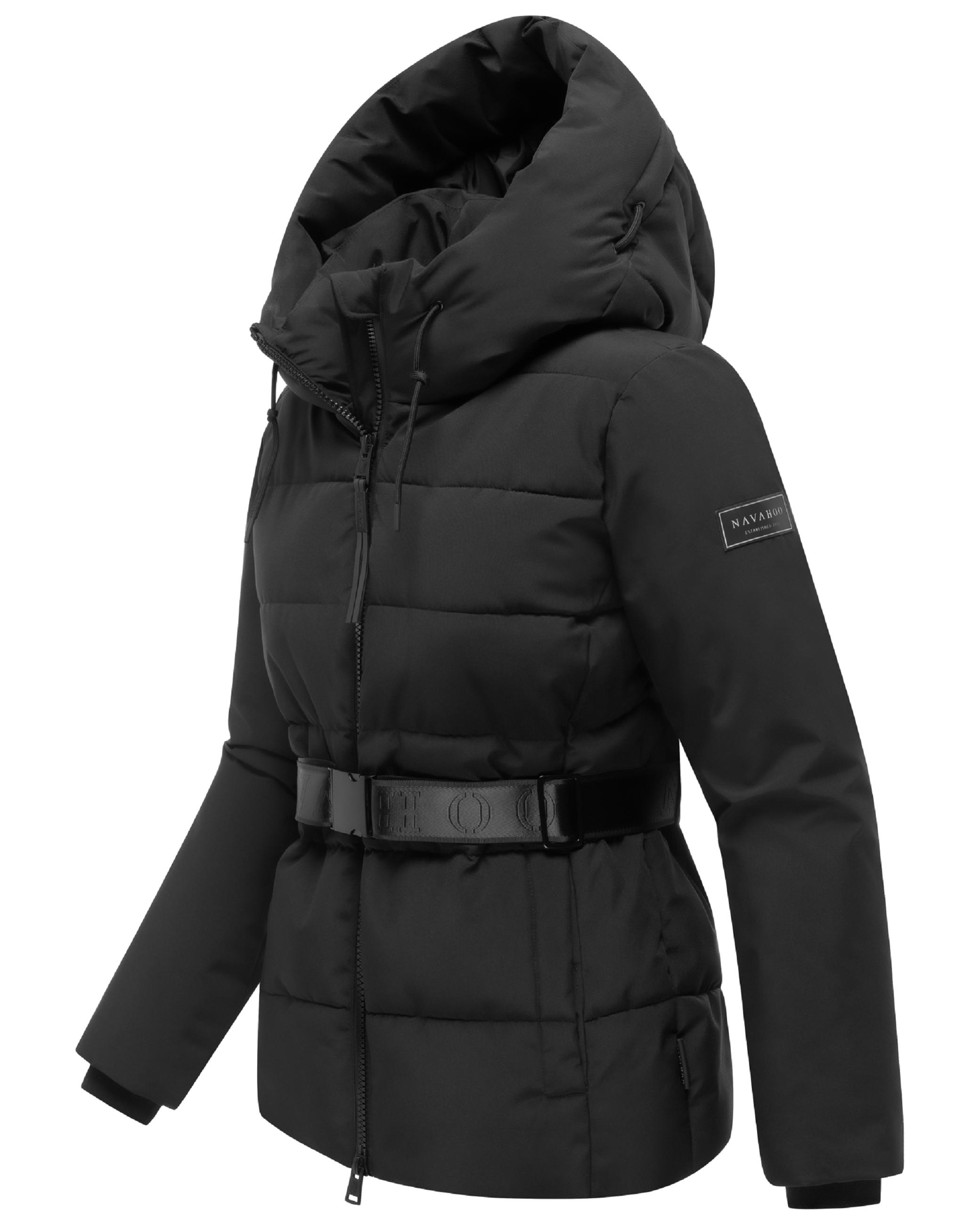 Steppjacke mit Taillengürtel "Wattewunder XIV" Black