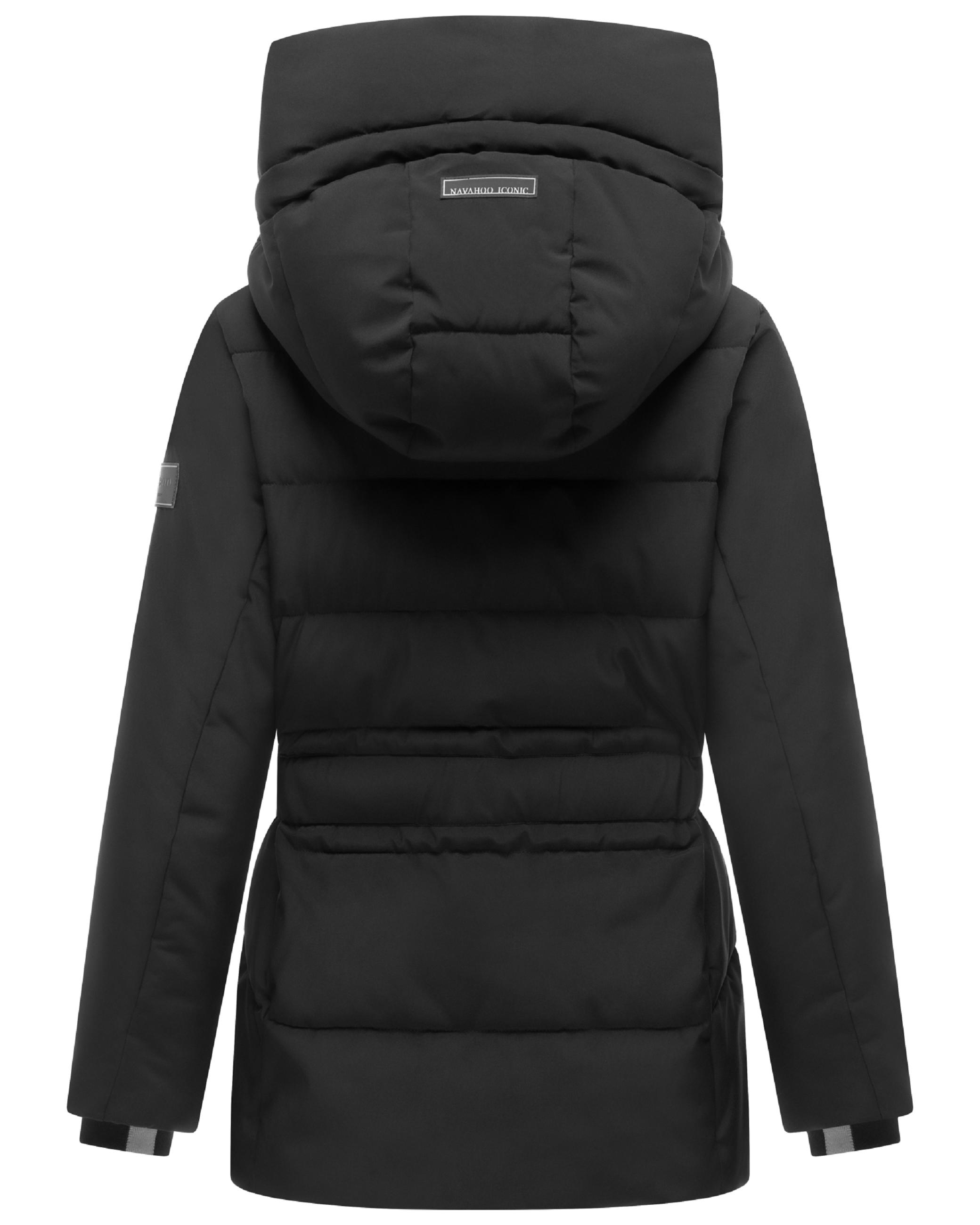 Steppjacke mit Taillengürtel "Wattewunder XIV" Black