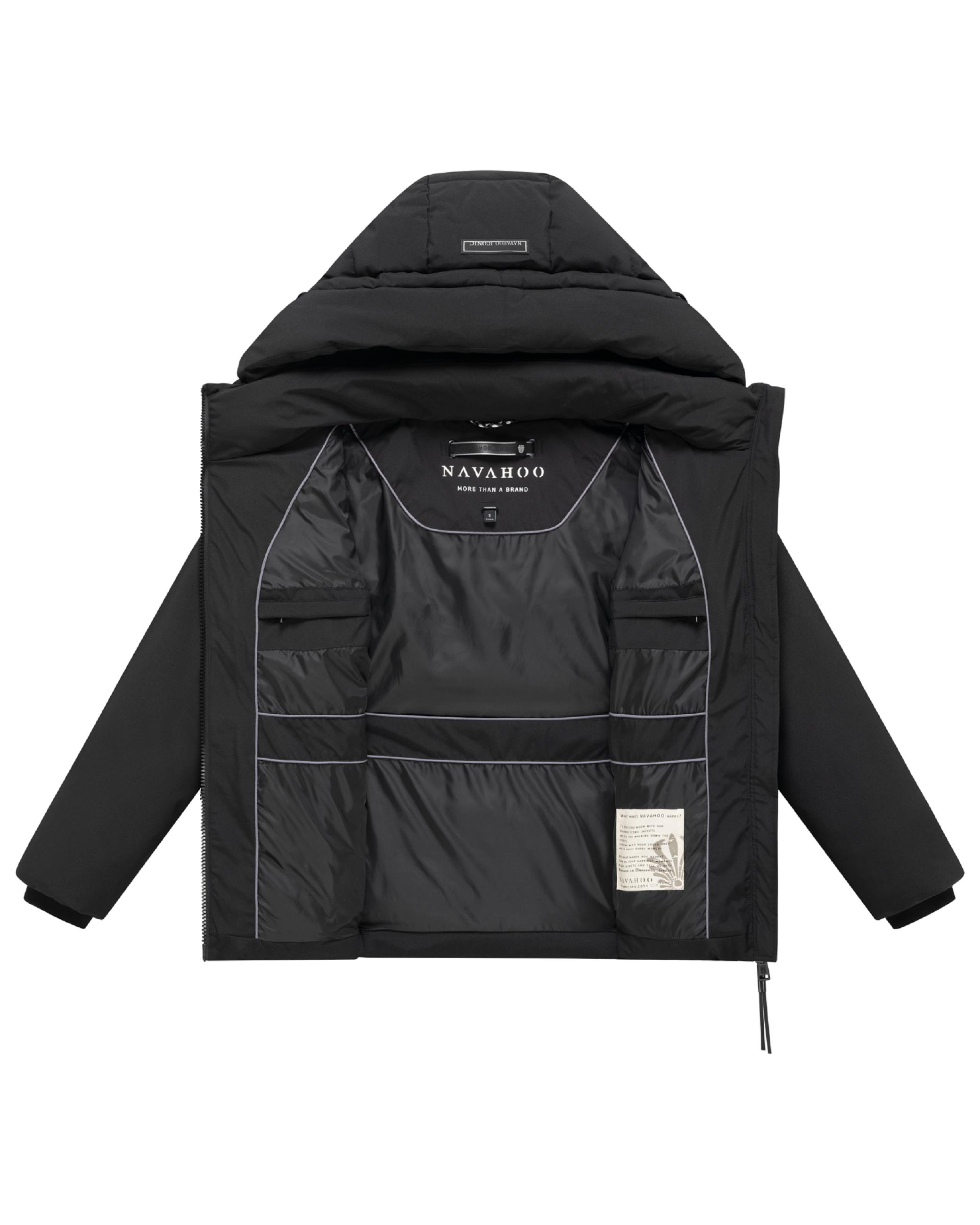 Steppjacke mit Taillengürtel "Wattewunder XIV" Black