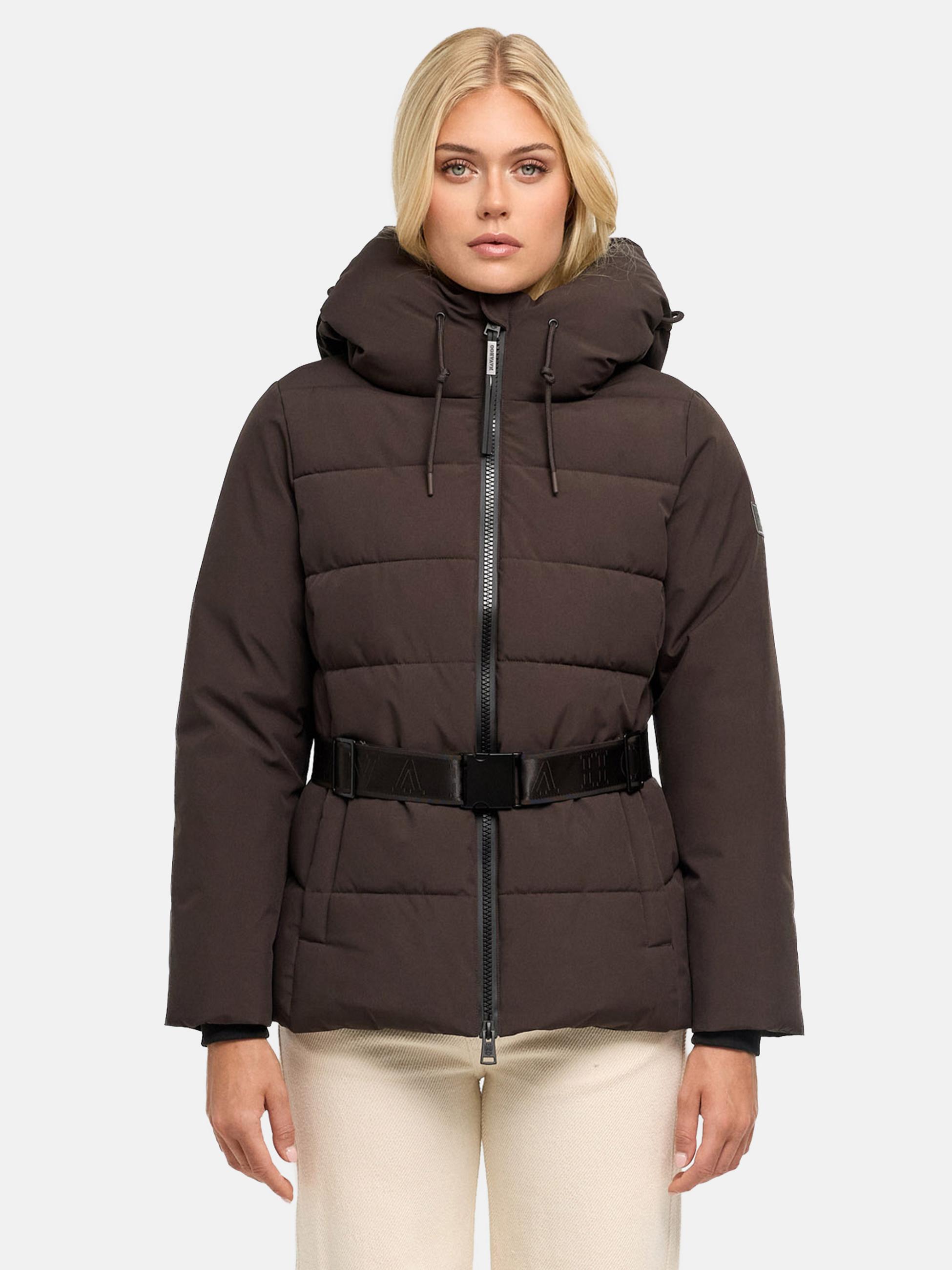 Steppjacke mit Taillengürtel "Wattewunder XIV" Choco