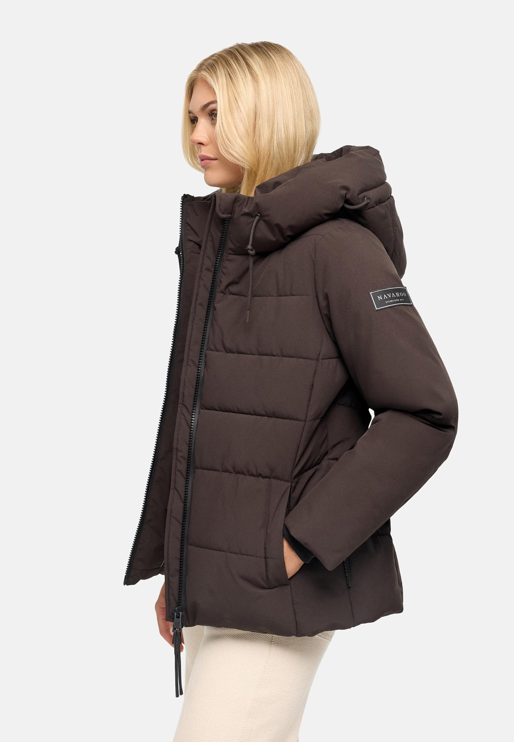 Steppjacke mit Taillengürtel "Wattewunder XIV" Choco