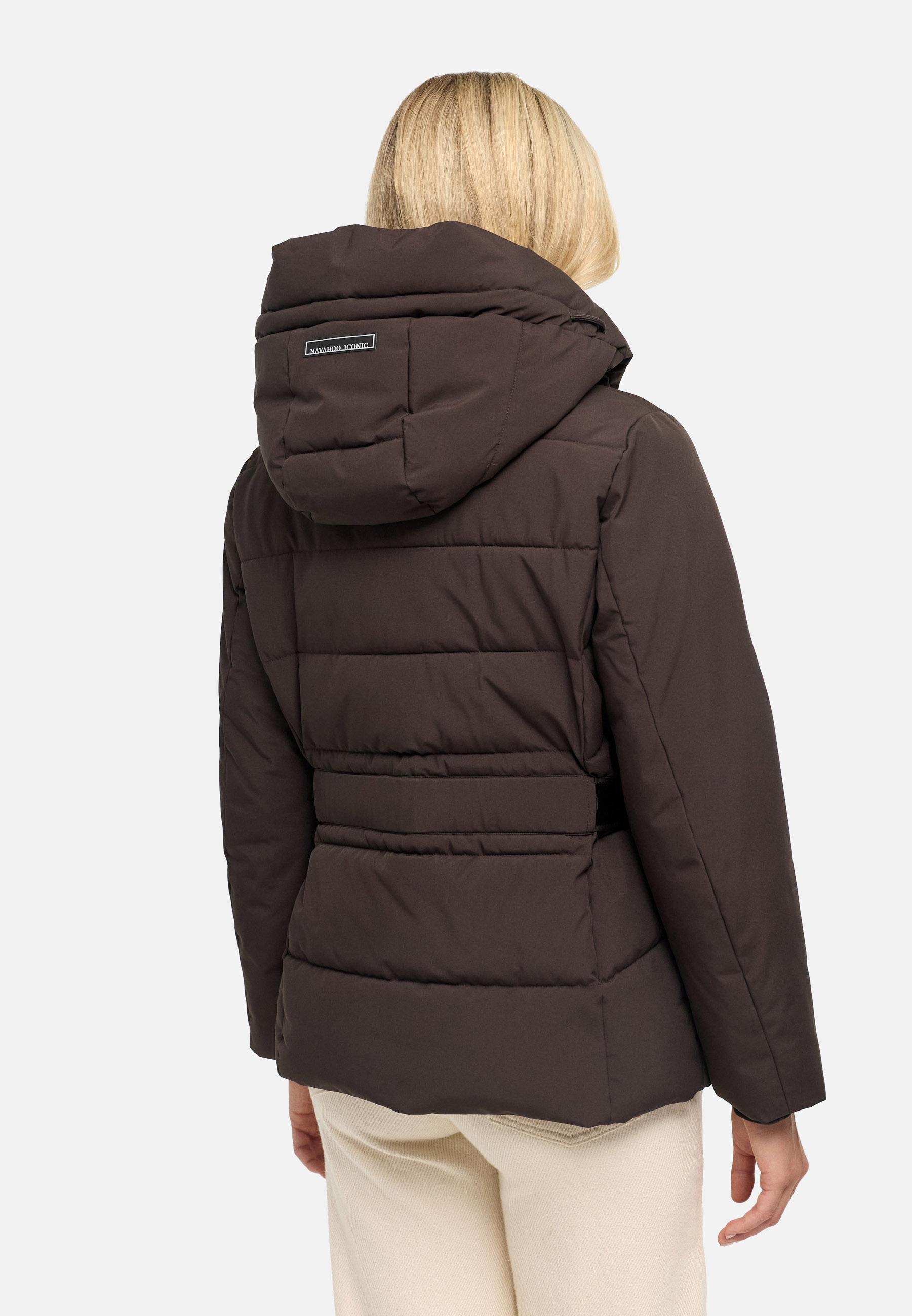 Steppjacke mit Taillengürtel "Wattewunder XIV" Choco