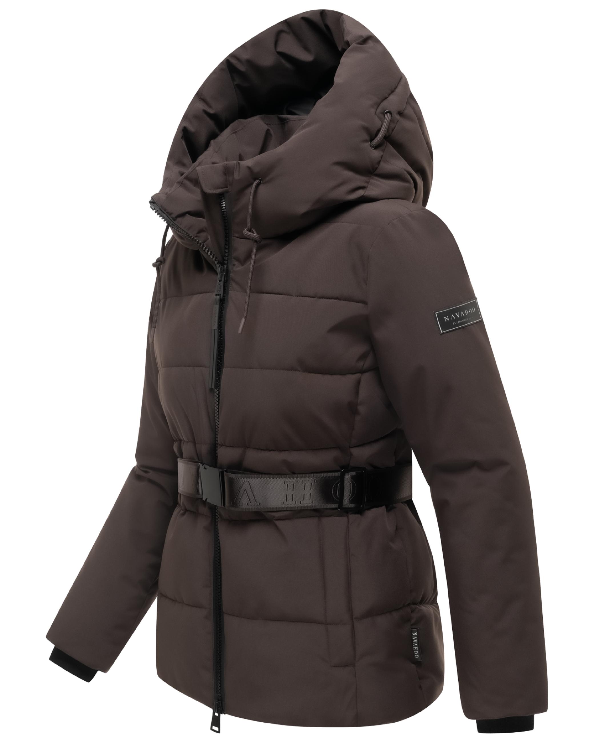 Steppjacke mit Taillengürtel "Wattewunder XIV" Choco