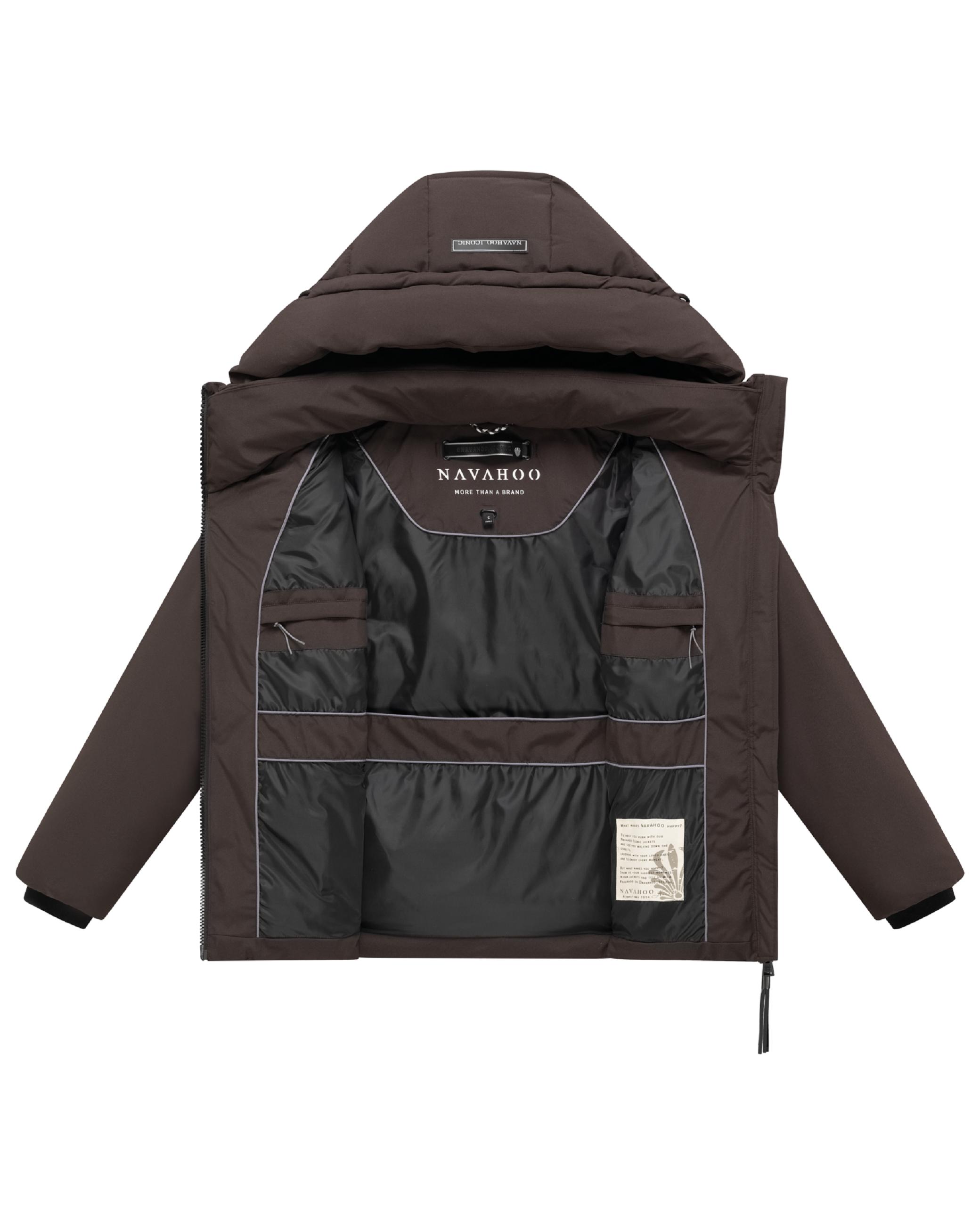 Steppjacke mit Taillengürtel "Wattewunder XIV" Choco