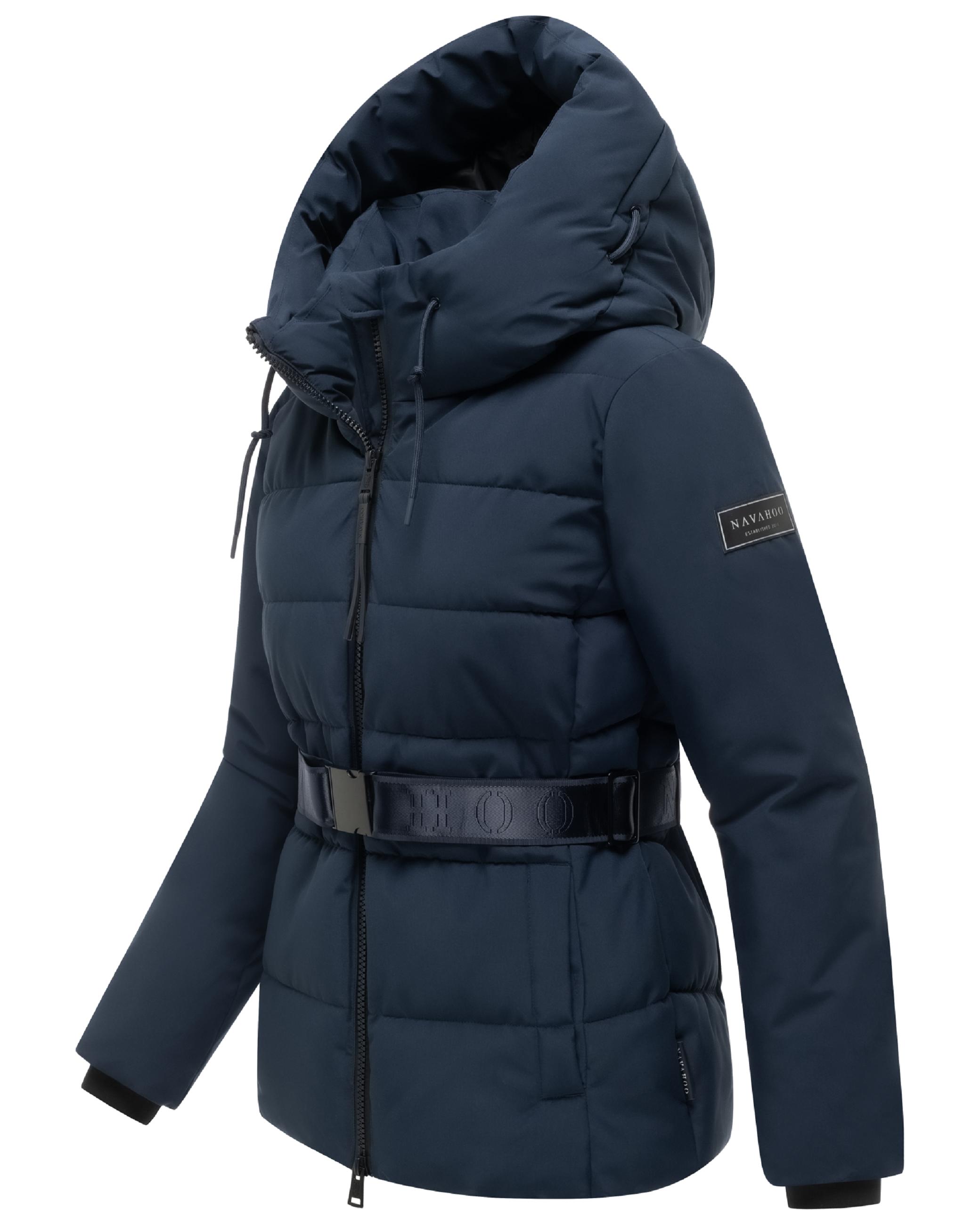 Steppjacke mit Taillengürtel "Wattewunder XIV" Navy