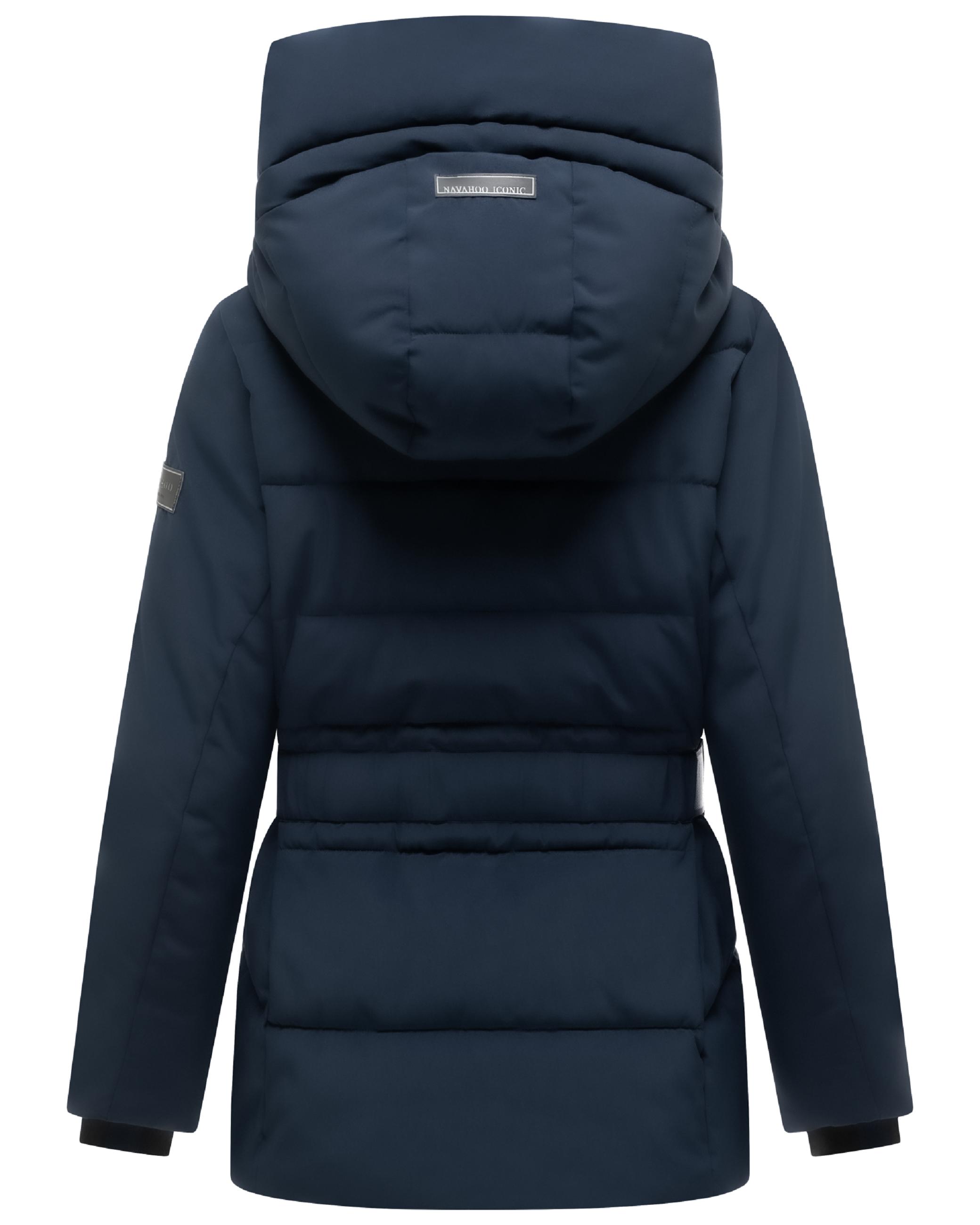 Steppjacke mit Taillengürtel "Wattewunder XIV" Navy