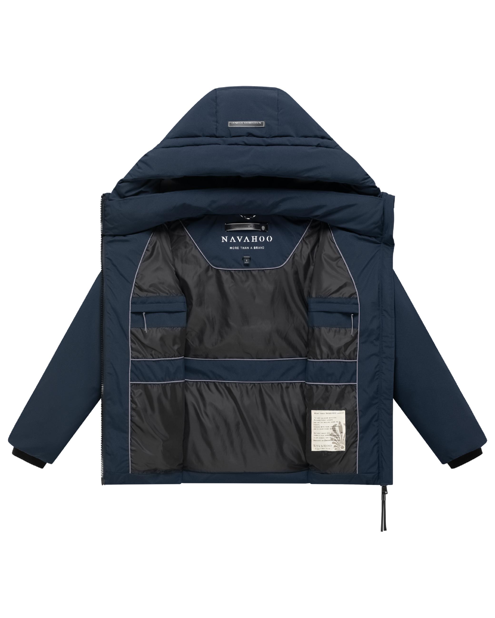 Steppjacke mit Taillengürtel "Wattewunder XIV" Navy