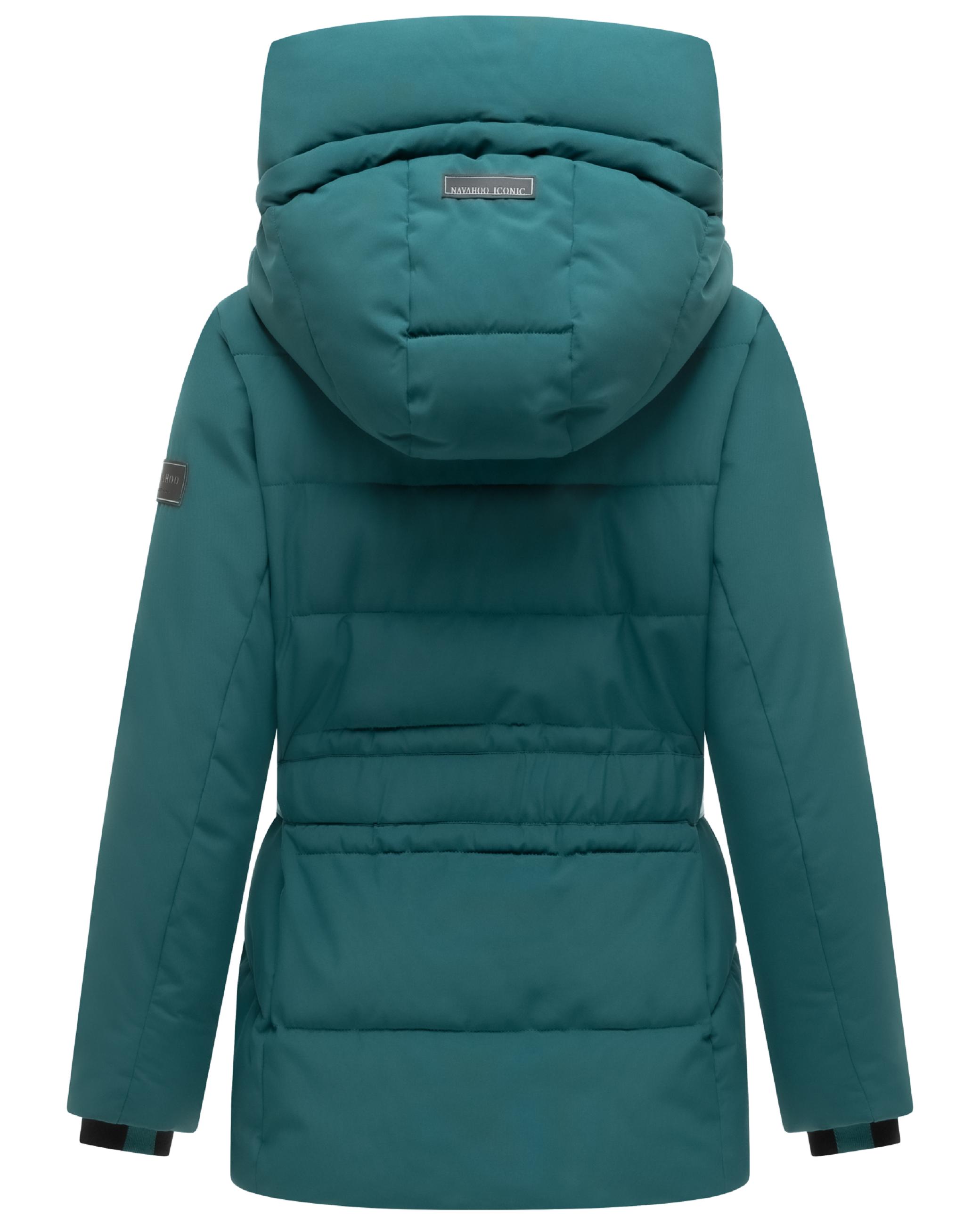 Steppjacke mit Taillengürtel "Wattewunder XIV" Ocean Green