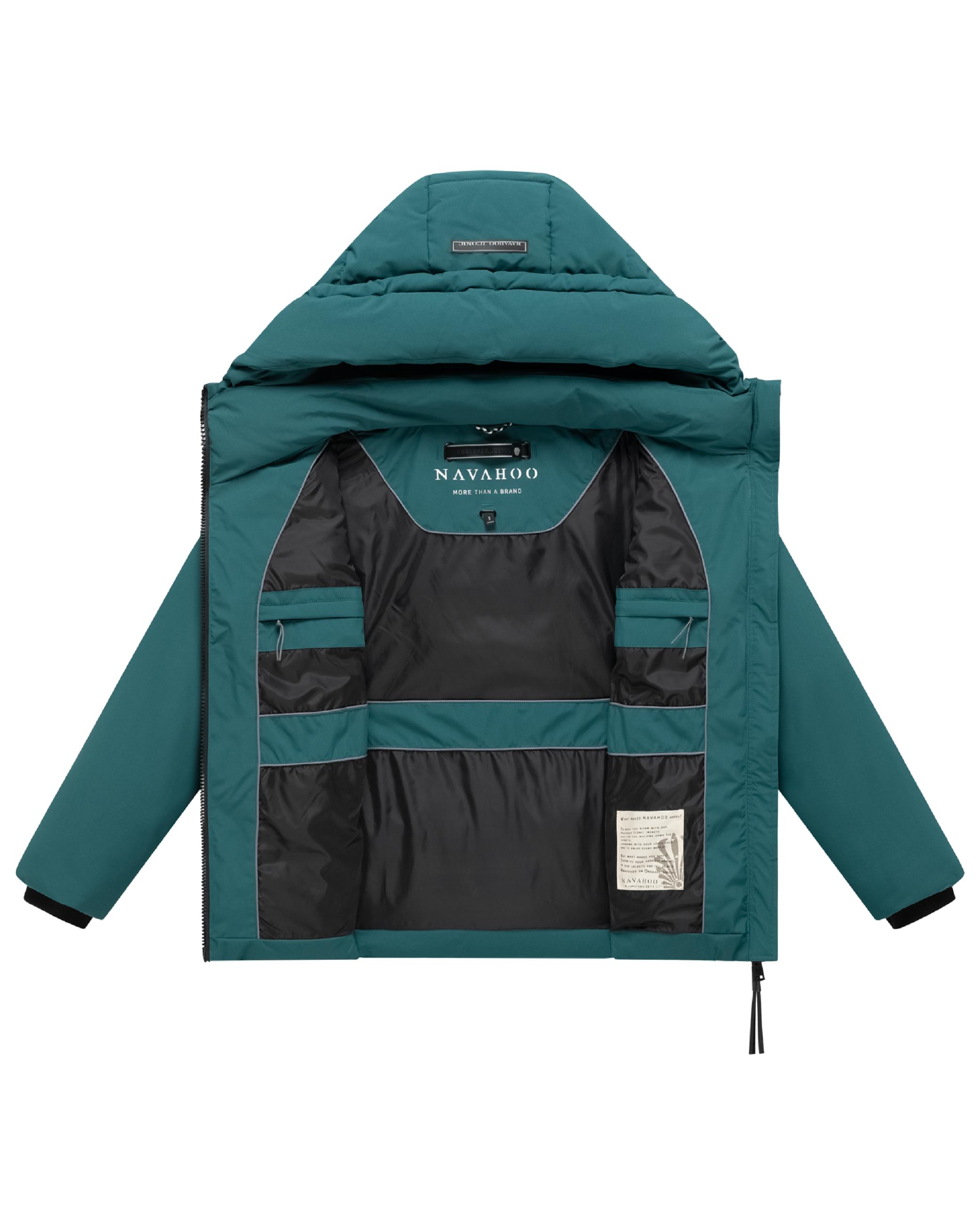 Steppjacke mit Taillengürtel "Wattewunder XIV" Ocean Green
