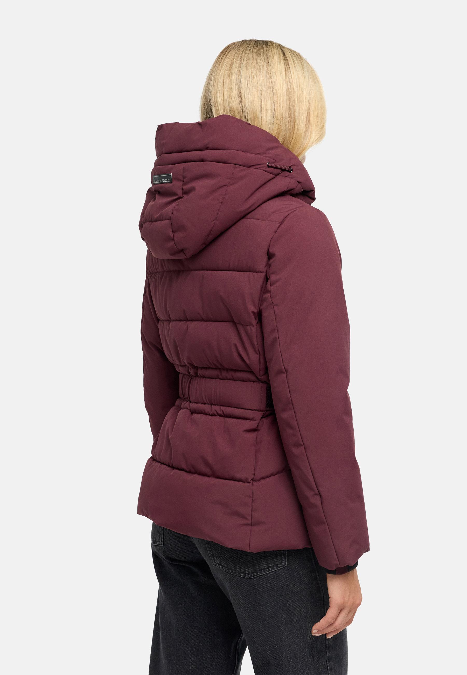 Steppjacke mit Taillengürtel "Wattewunder XIV" Wine