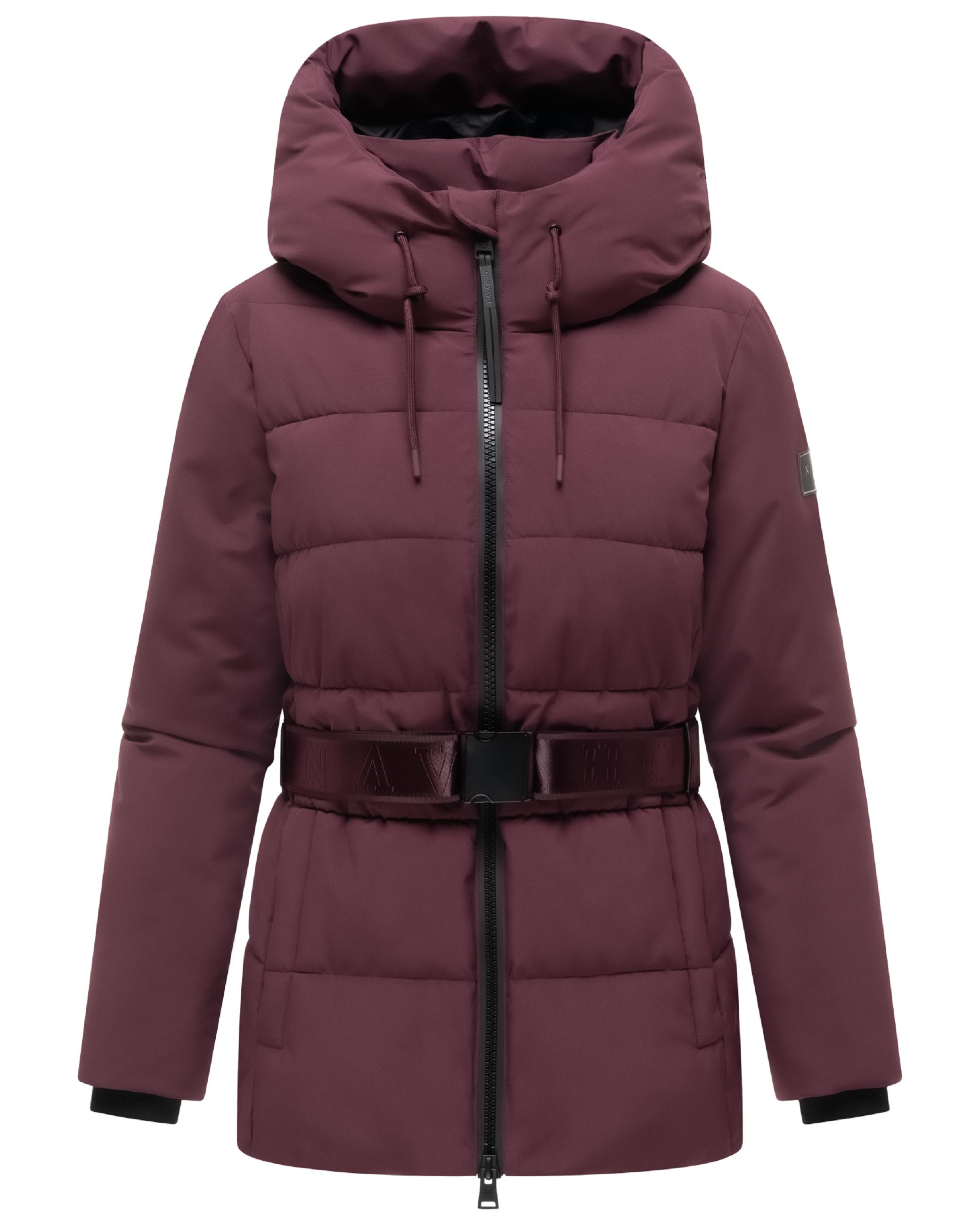 Steppjacke mit Taillengürtel "Wattewunder XIV" Wine
