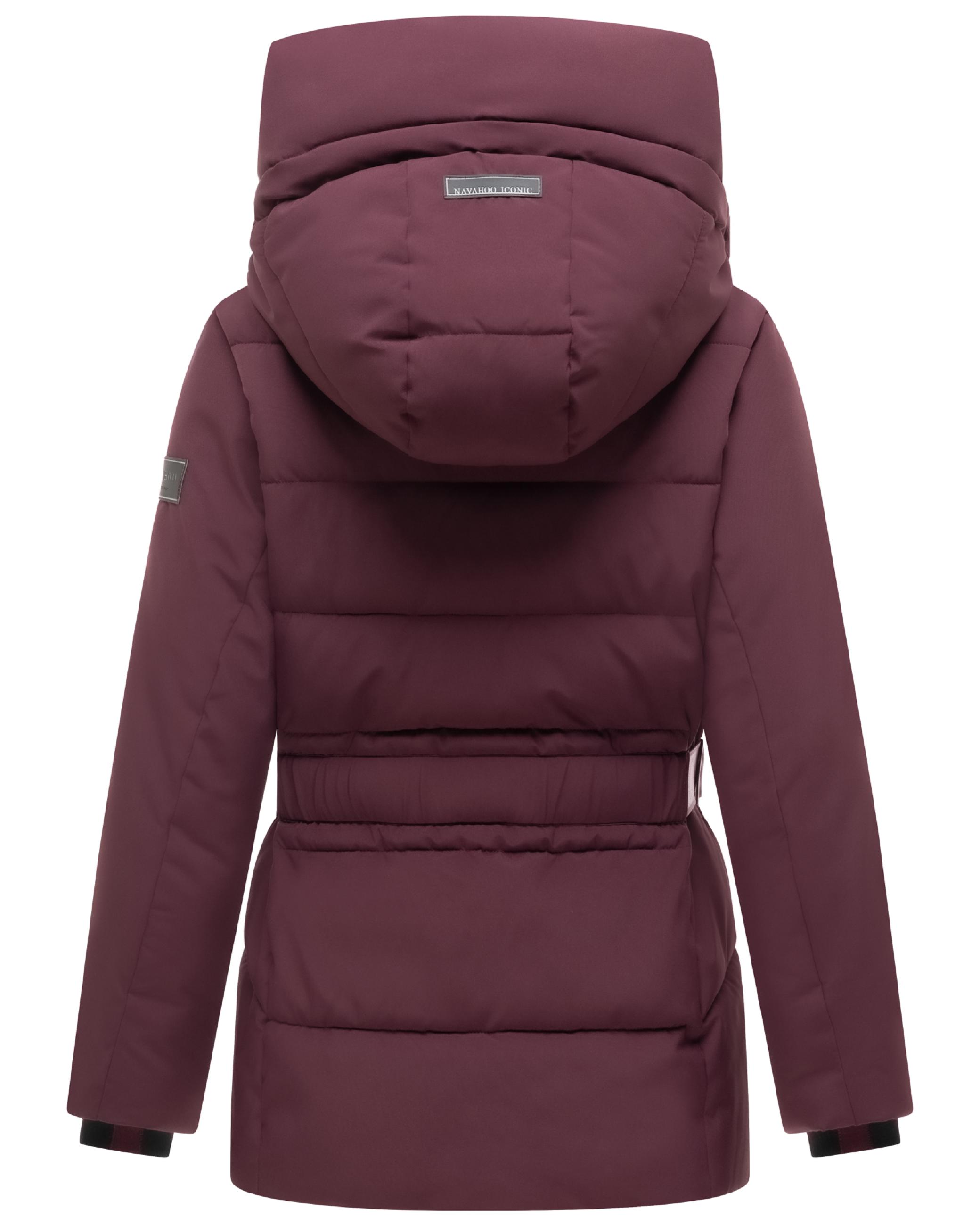 Steppjacke mit Taillengürtel "Wattewunder XIV" Wine