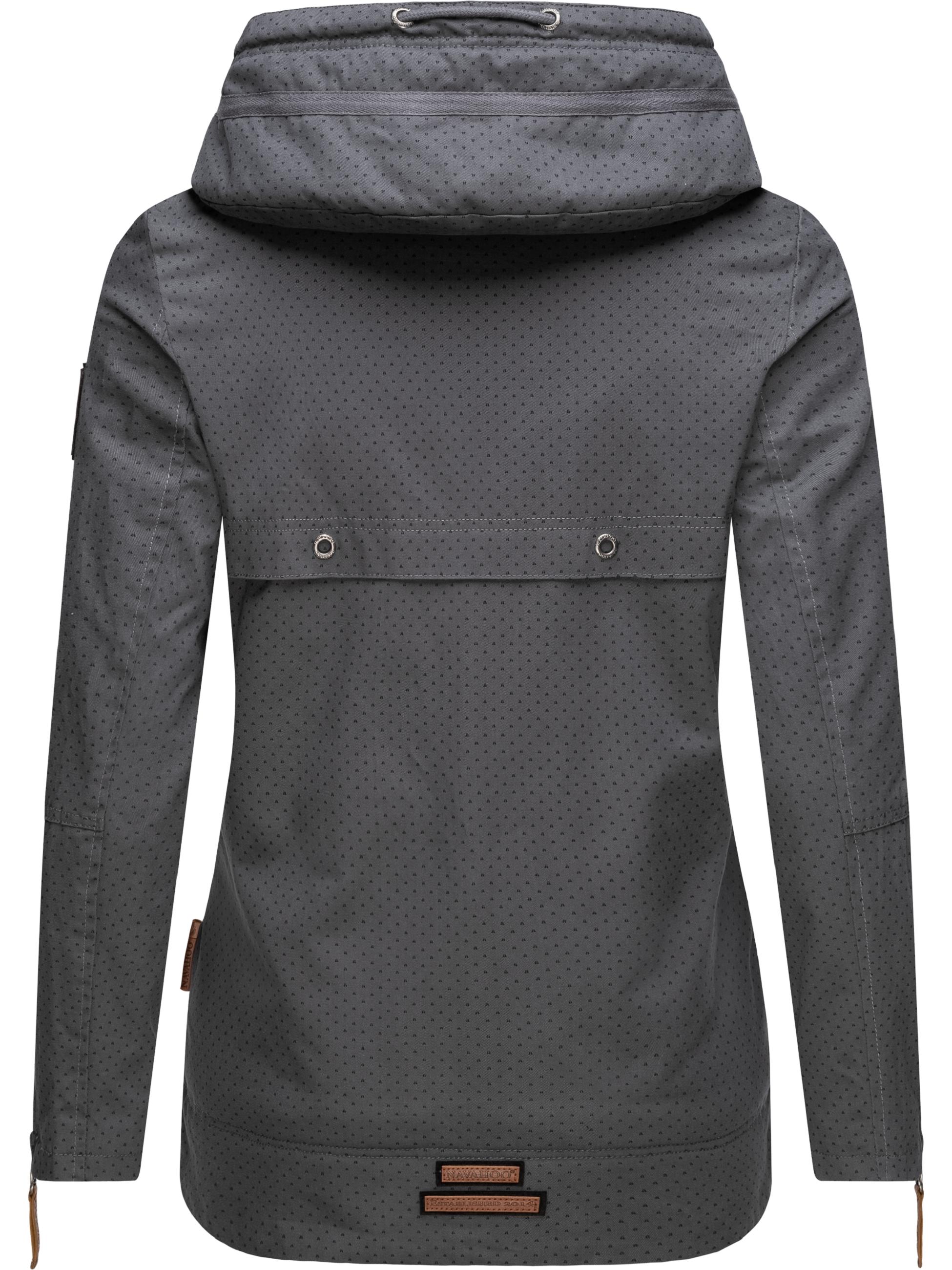 Leichte Übergangsjacke mit Kapuze "Wekoo" Antracite Dots