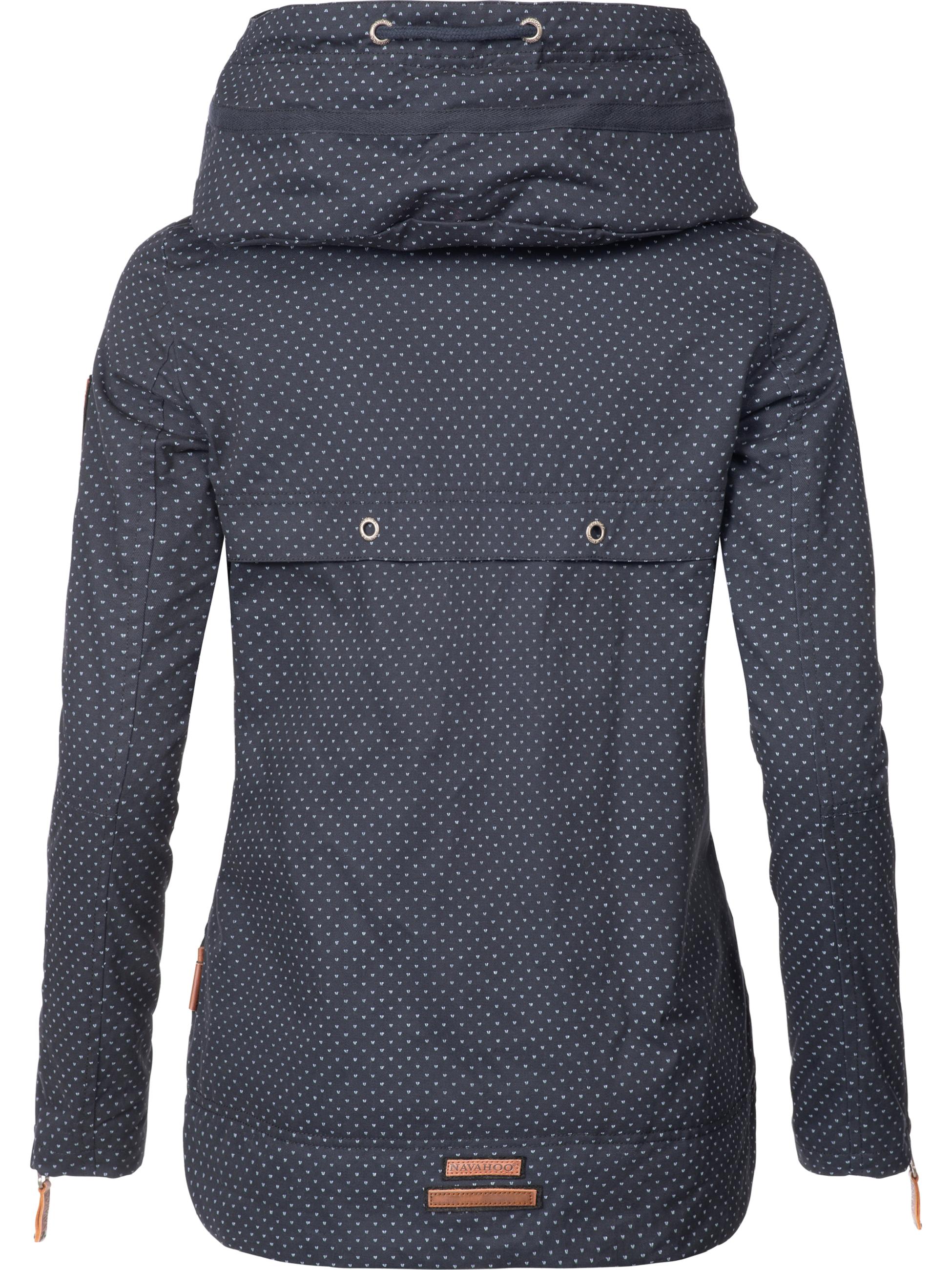 Leichte Übergangsjacke mit Kapuze "Wekoo" Blau Dots