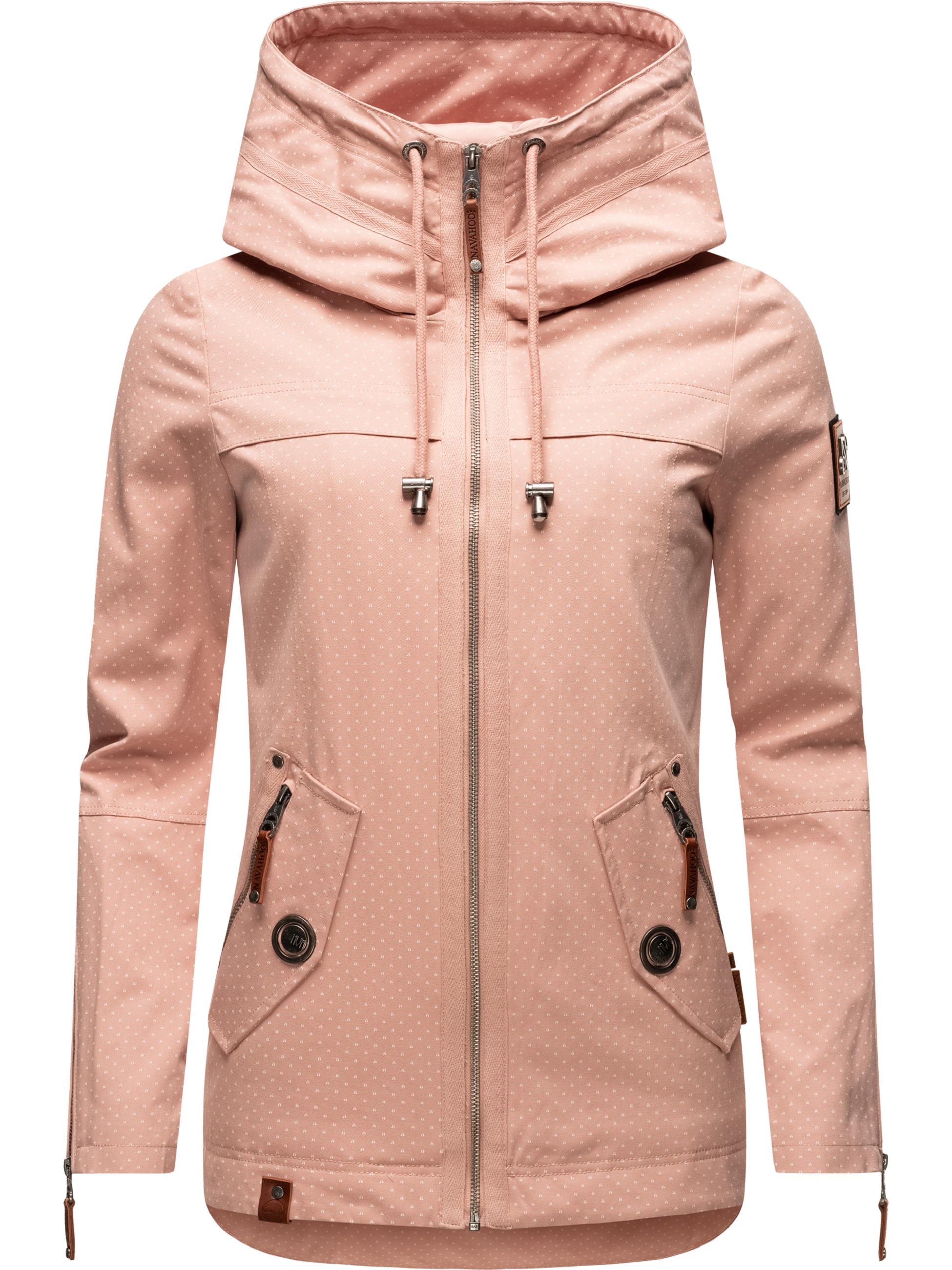 Leichte Übergangsjacke mit Kapuze "Wekoo" Light Rose Dots