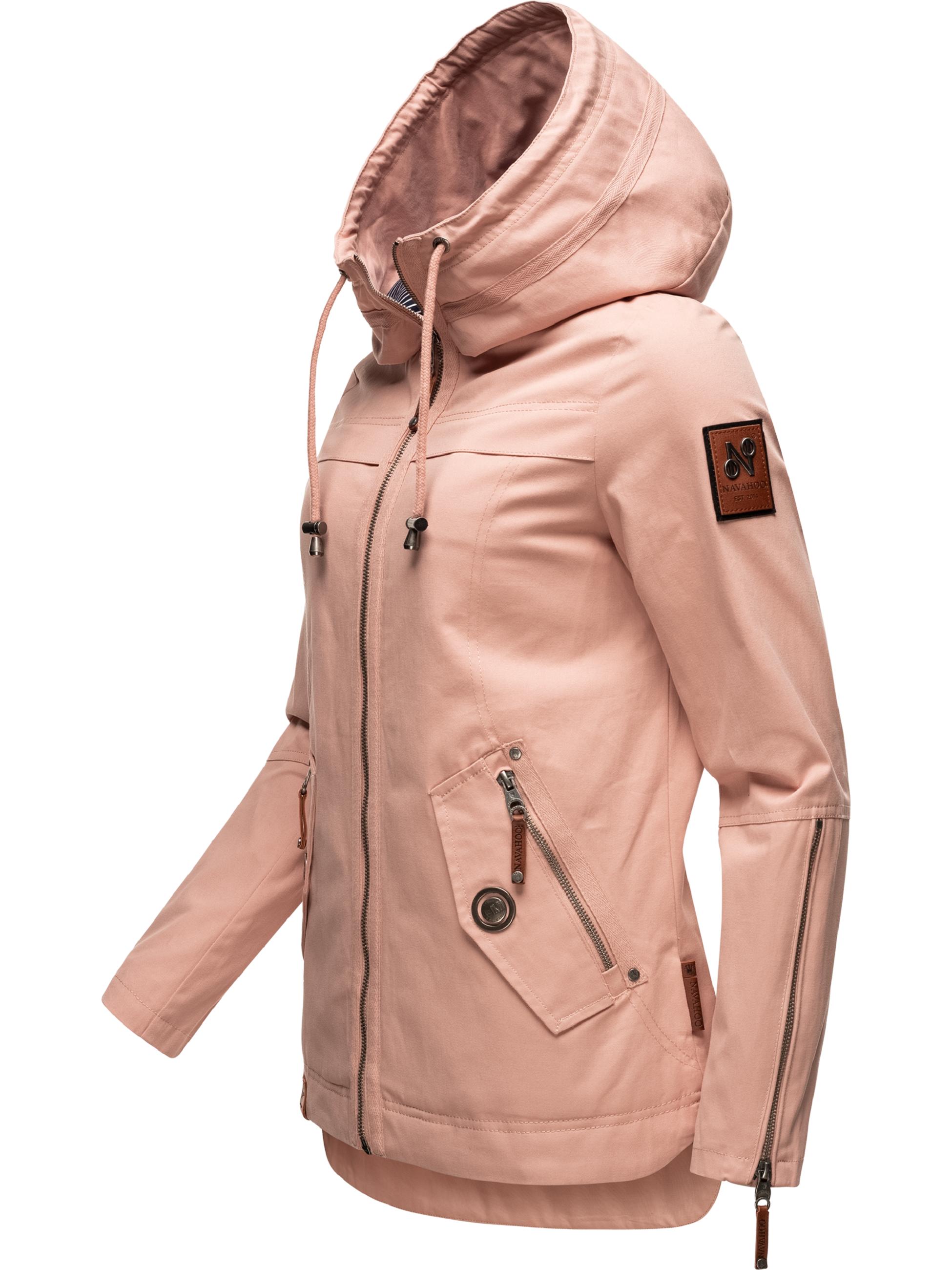 Leichte Übergangsjacke mit Kapuze "Wekoo" Light Rose