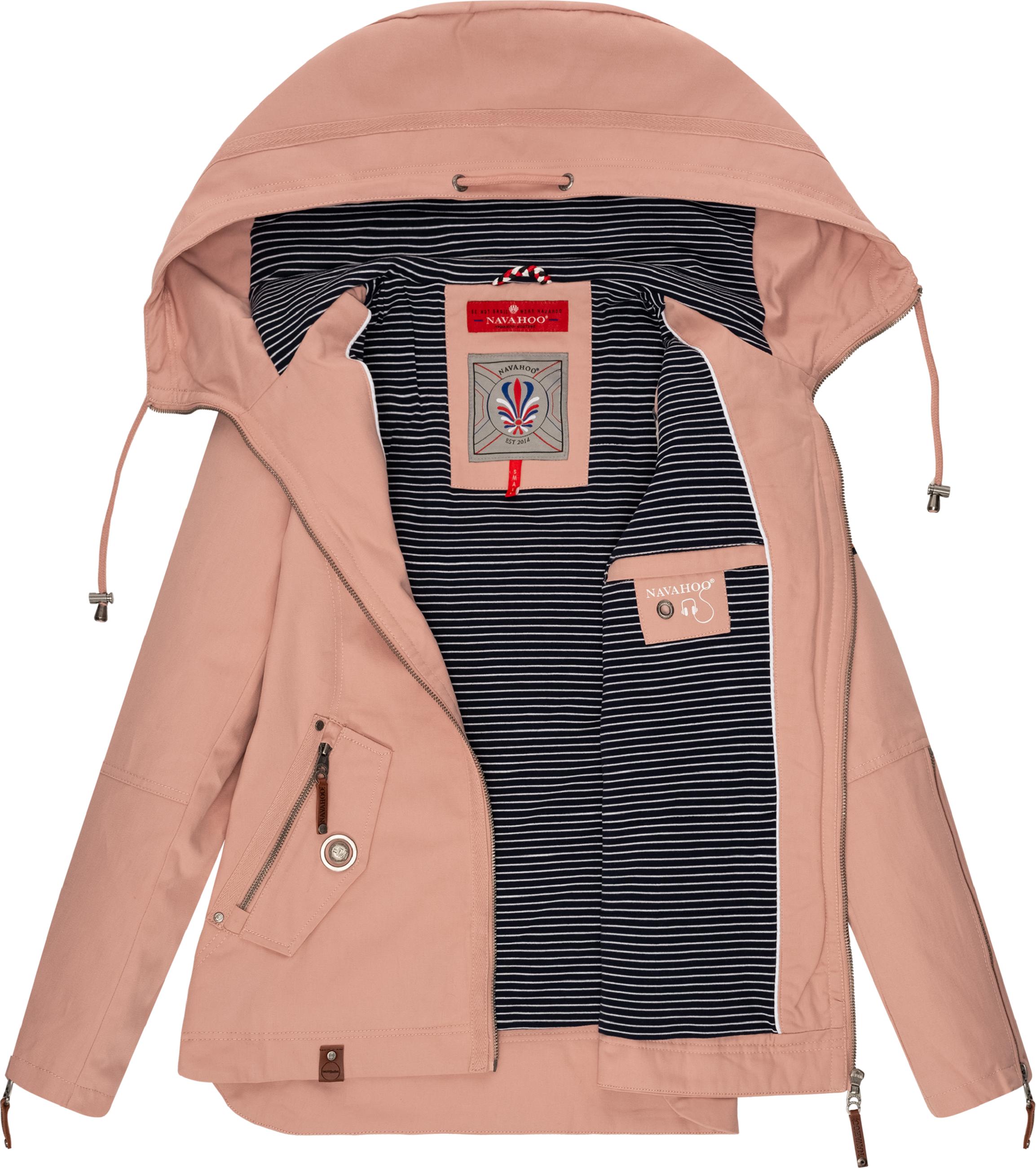 Leichte Übergangsjacke mit Kapuze "Wekoo" Light Rose