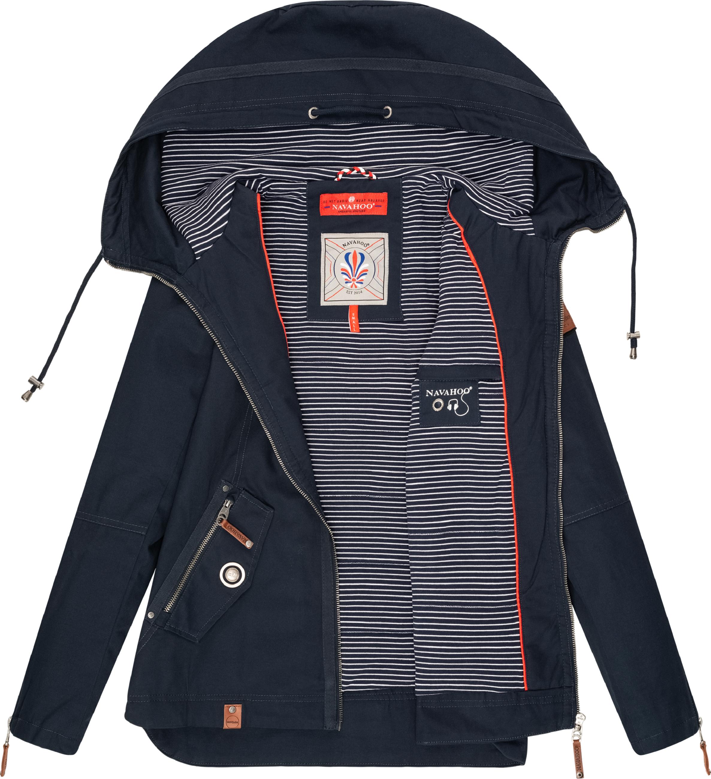 Leichte Übergangsjacke mit Kapuze "Wekoo" Navy