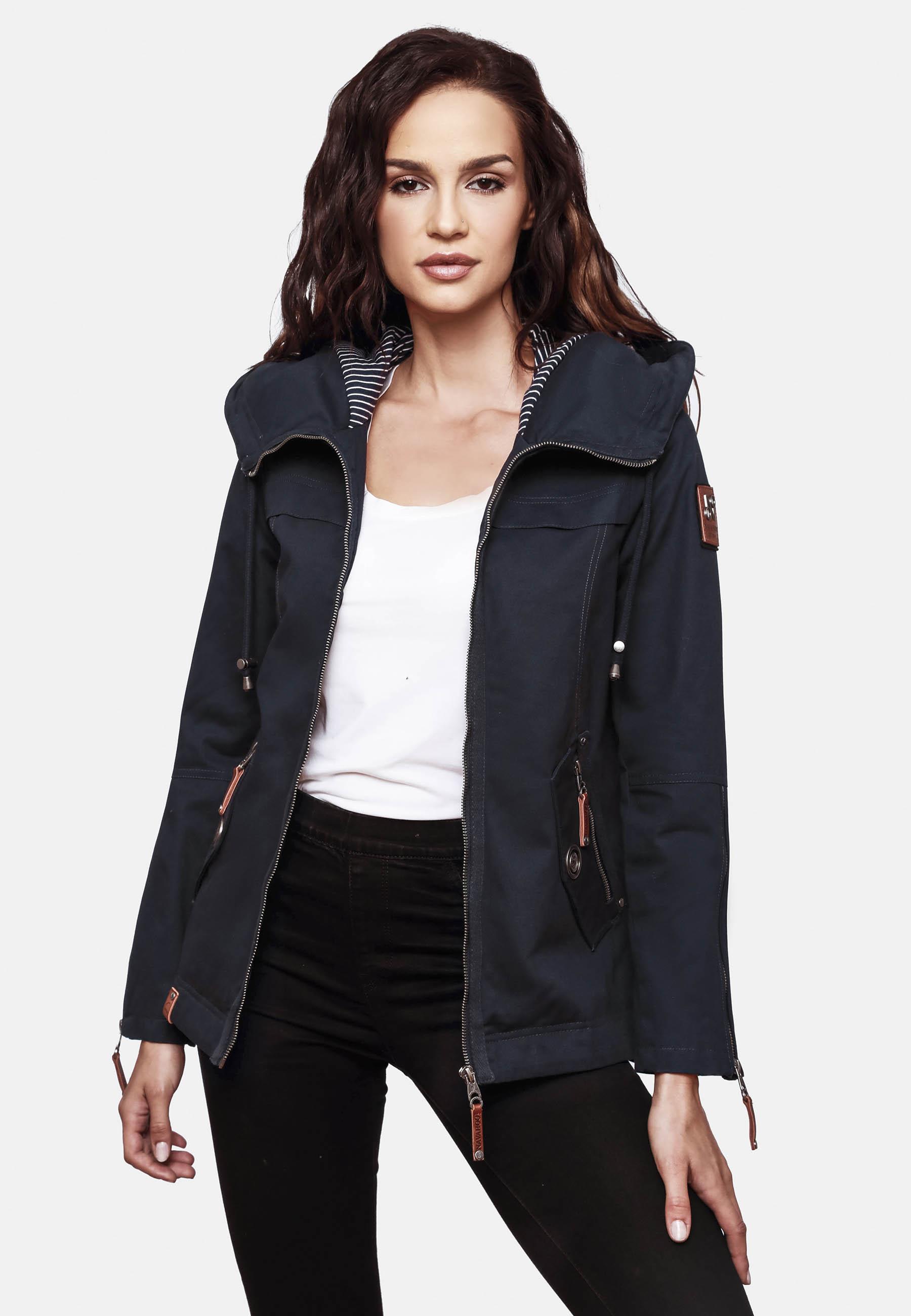 Leichte Übergangsjacke mit Kapuze "Wekoo" Navy