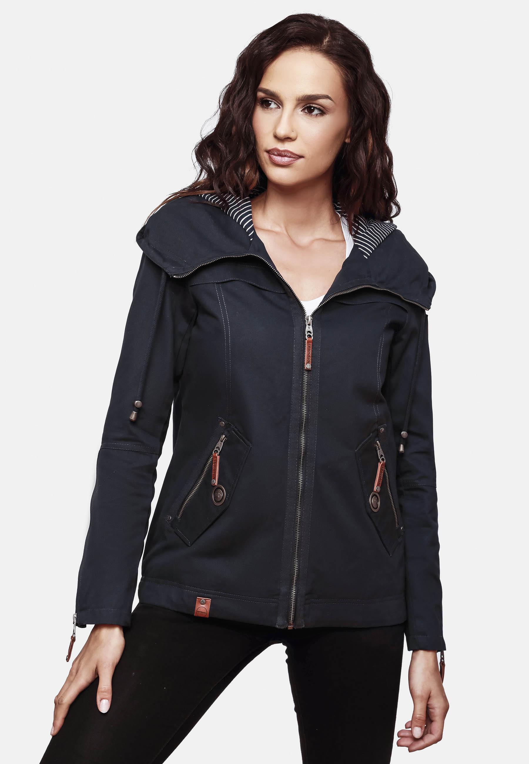 Leichte Übergangsjacke mit Kapuze "Wekoo" Navy