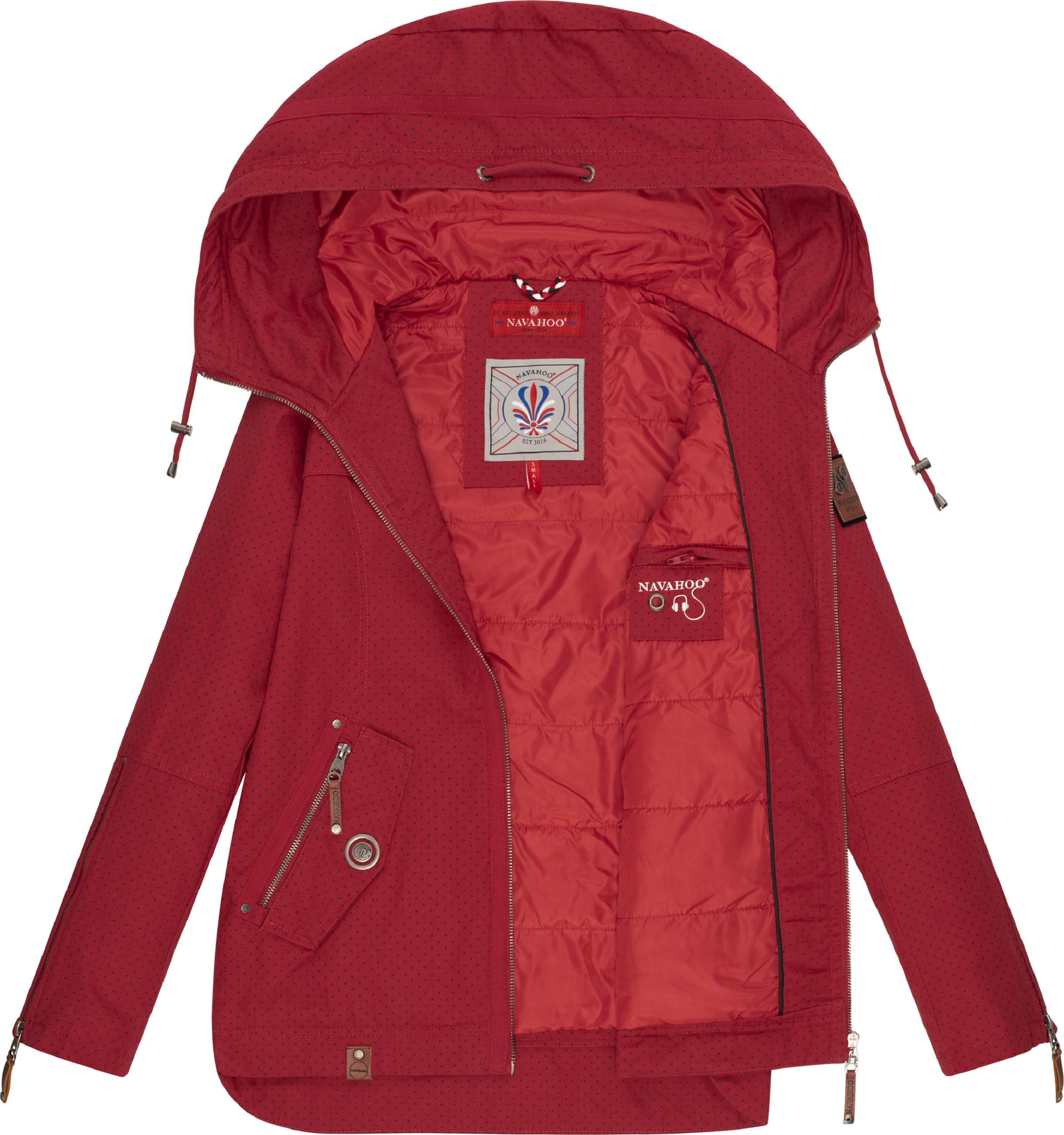 Leichte Übergangsjacke mit Kapuze "Wekoo" Red Dots