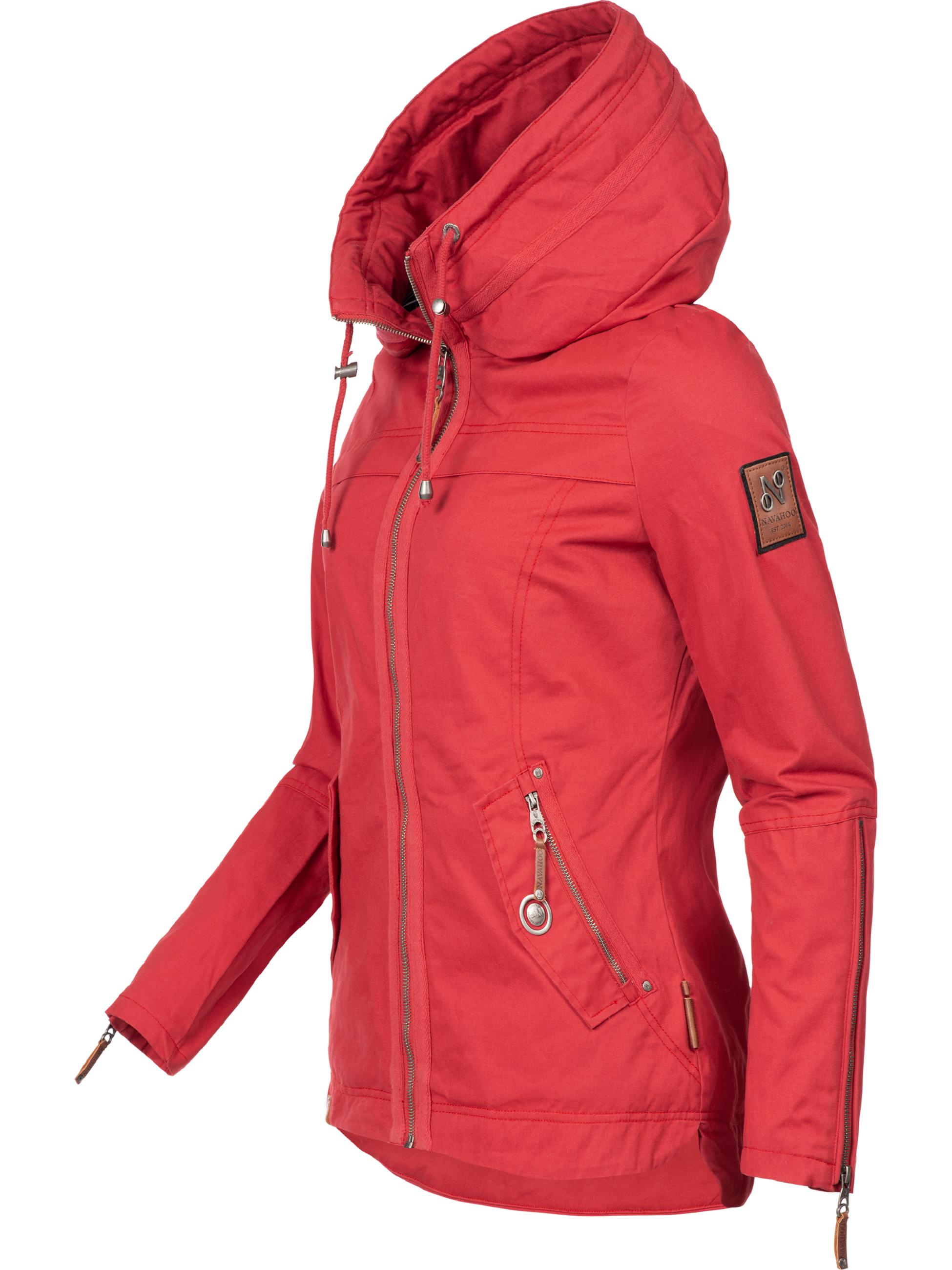 Leichte Übergangsjacke mit Kapuze "Wekoo" Rot