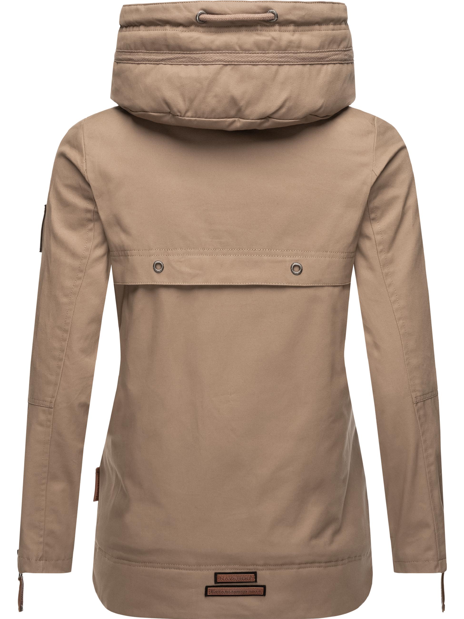 Leichte Übergangsjacke mit Kapuze "Wekoo" Taupe