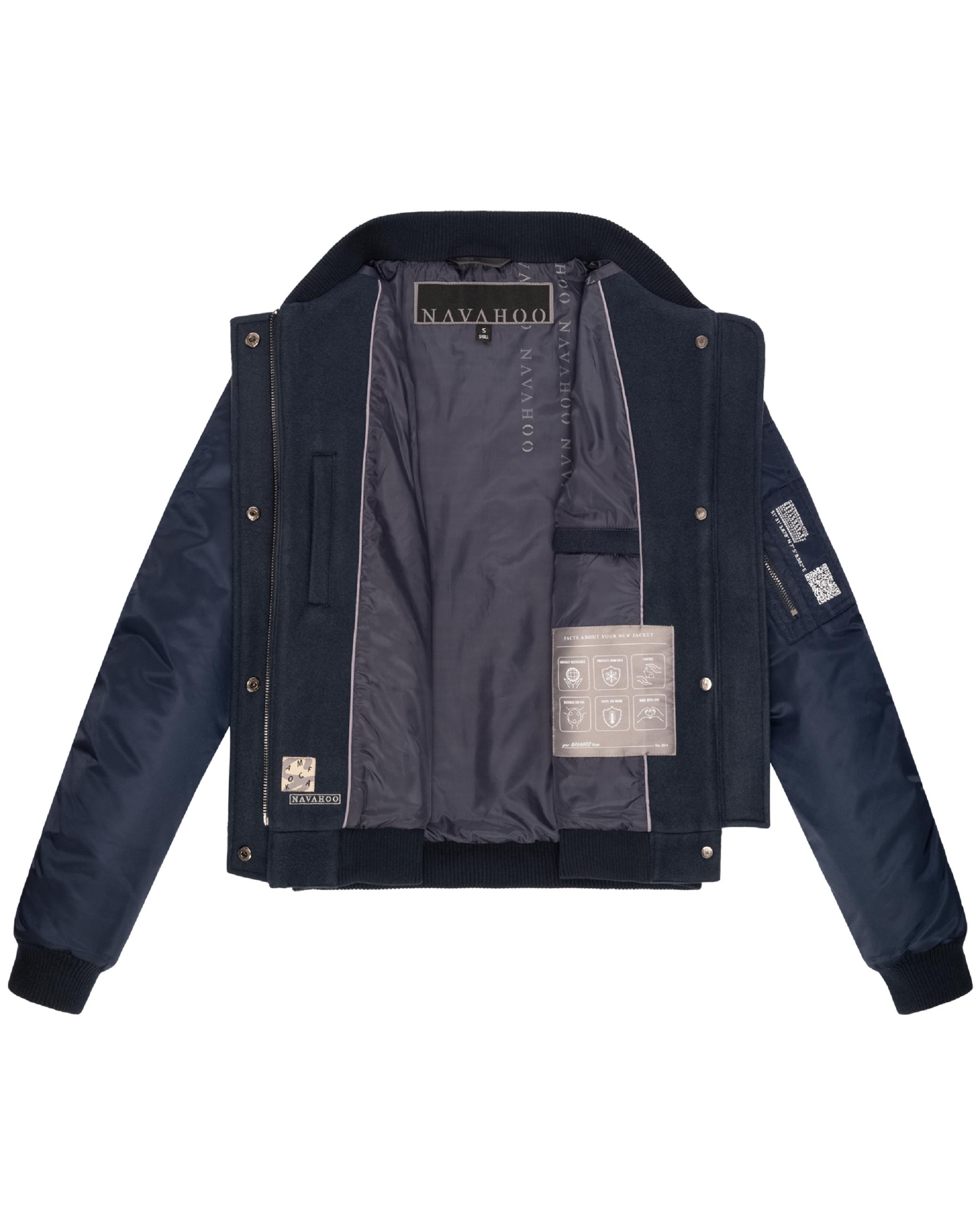 angesagte Bomberjacke "Willstehaben 14" Navy