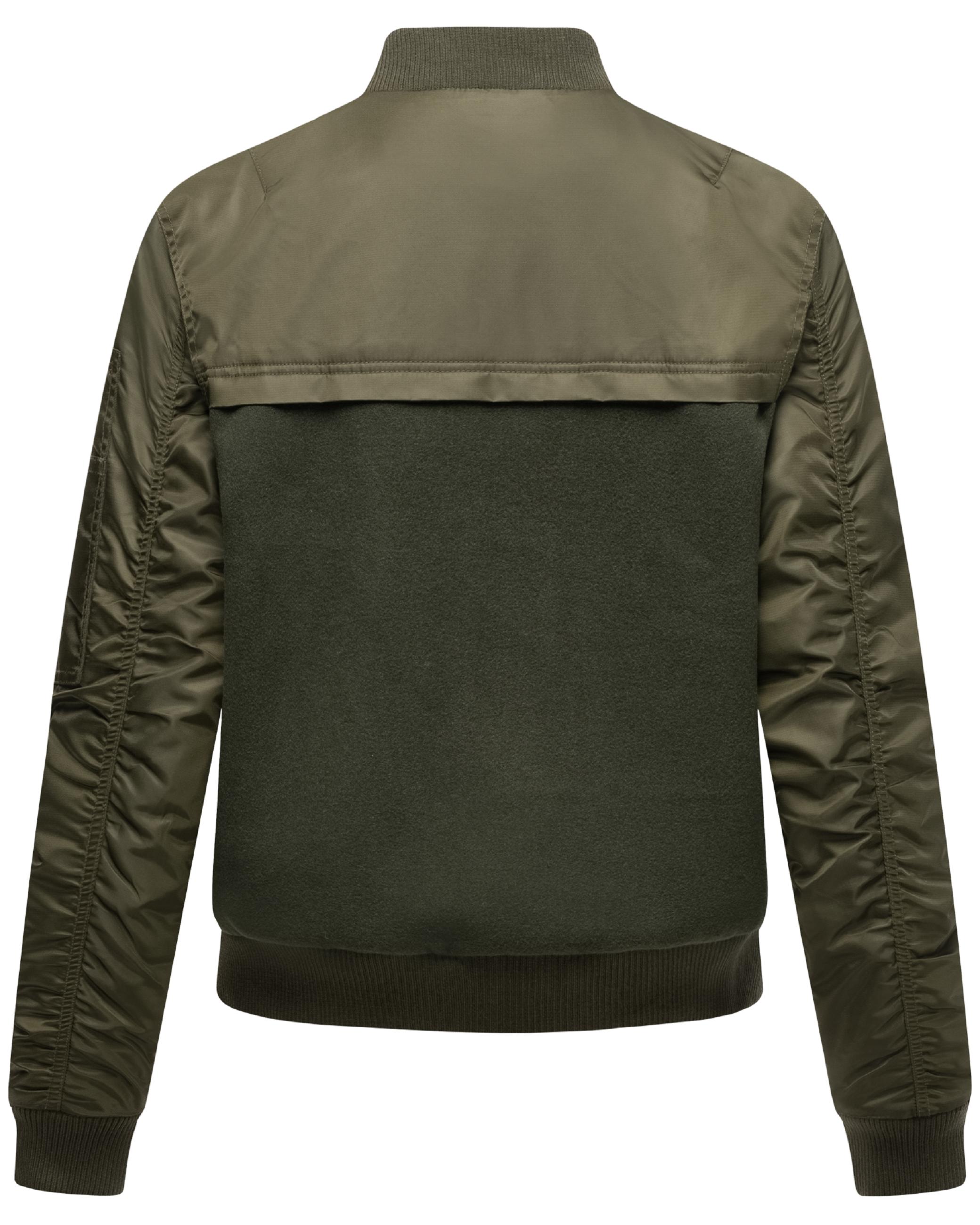 angesagte Bomberjacke "Willstehaben 14" Olive