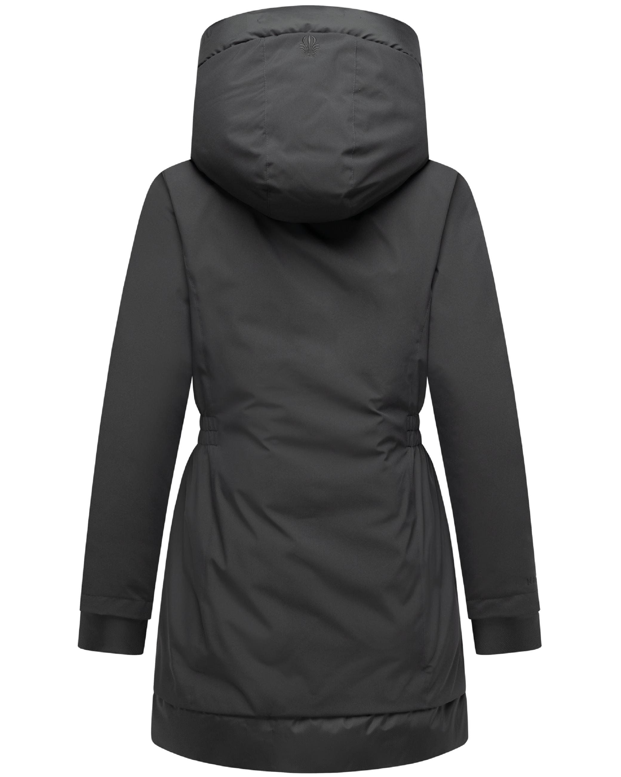 Warmer Steppmantel mit Magnet-Verschluss "Winterprinzessin 14" Anthracite