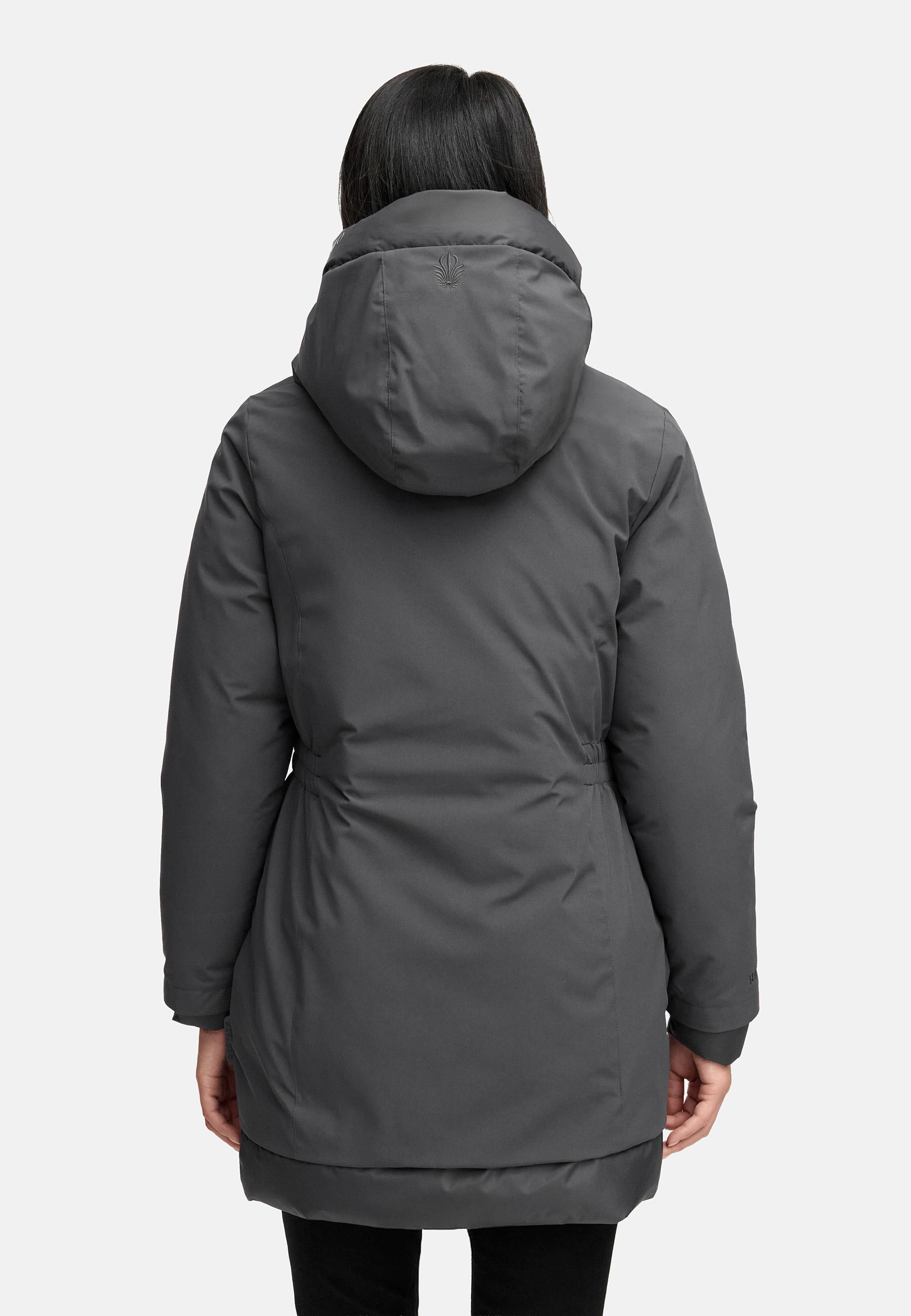 Warmer Steppmantel mit Magnet-Verschluss "Winterprinzessin 14" Anthracite